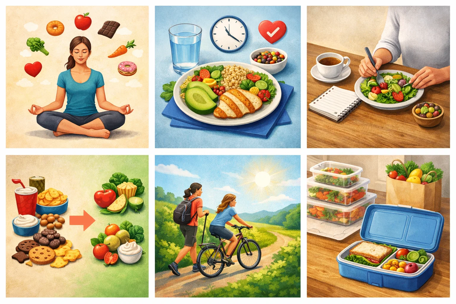 Steps to Build a Healthy Relationship with Food and Stop Food Anxiety 6 Steps to Build a Healthy Relationship with Food Practical Guide Steps to Build a Healthy Relationship with Food and Stop Food Anxiety - 6 Healthy Relationship with Food