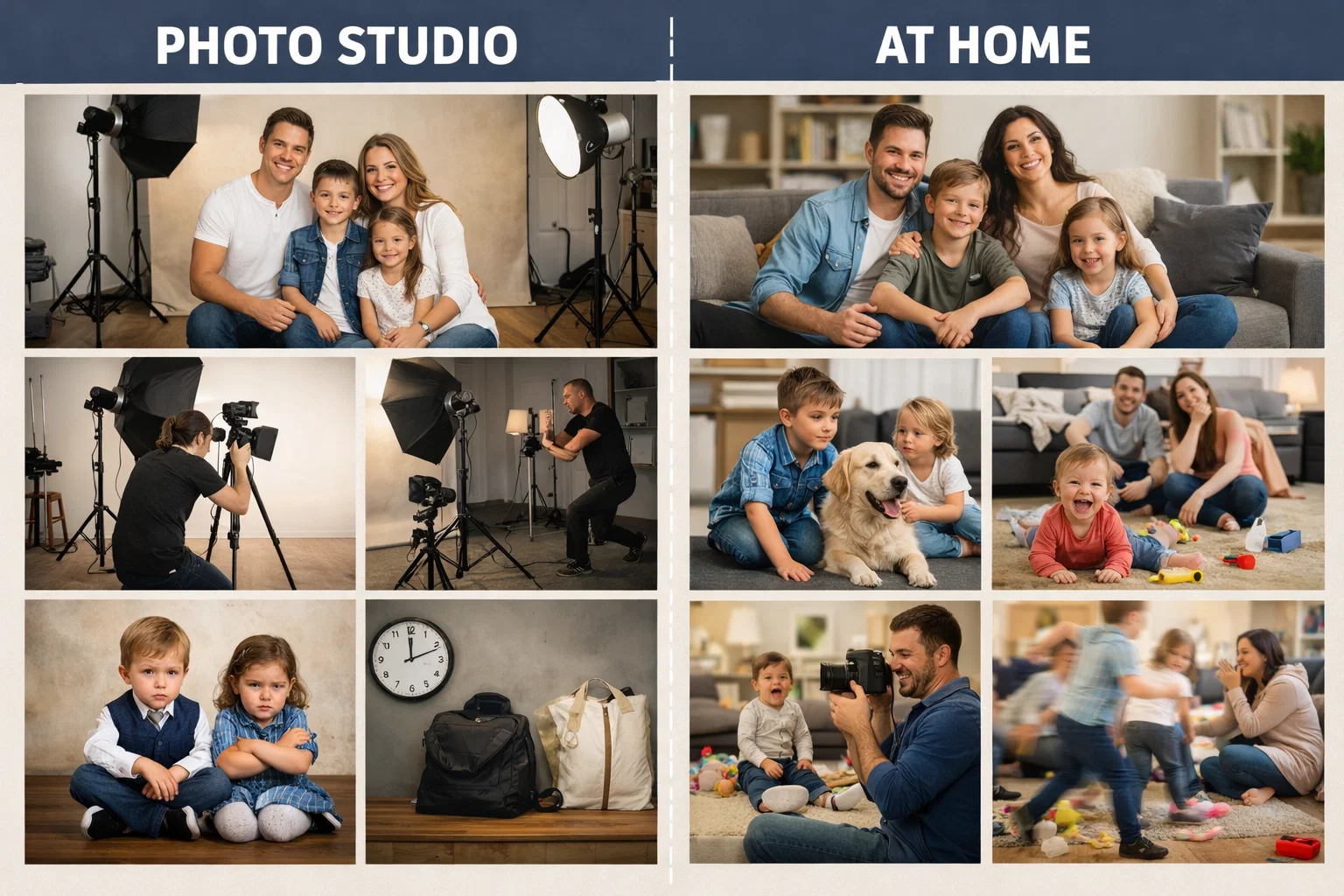 Studio vs. Home Photography Top Family Photo Ideas for 2026: Capture Fun, Stylish & Memorable Moments - 7 Top Family Photo Ideas
