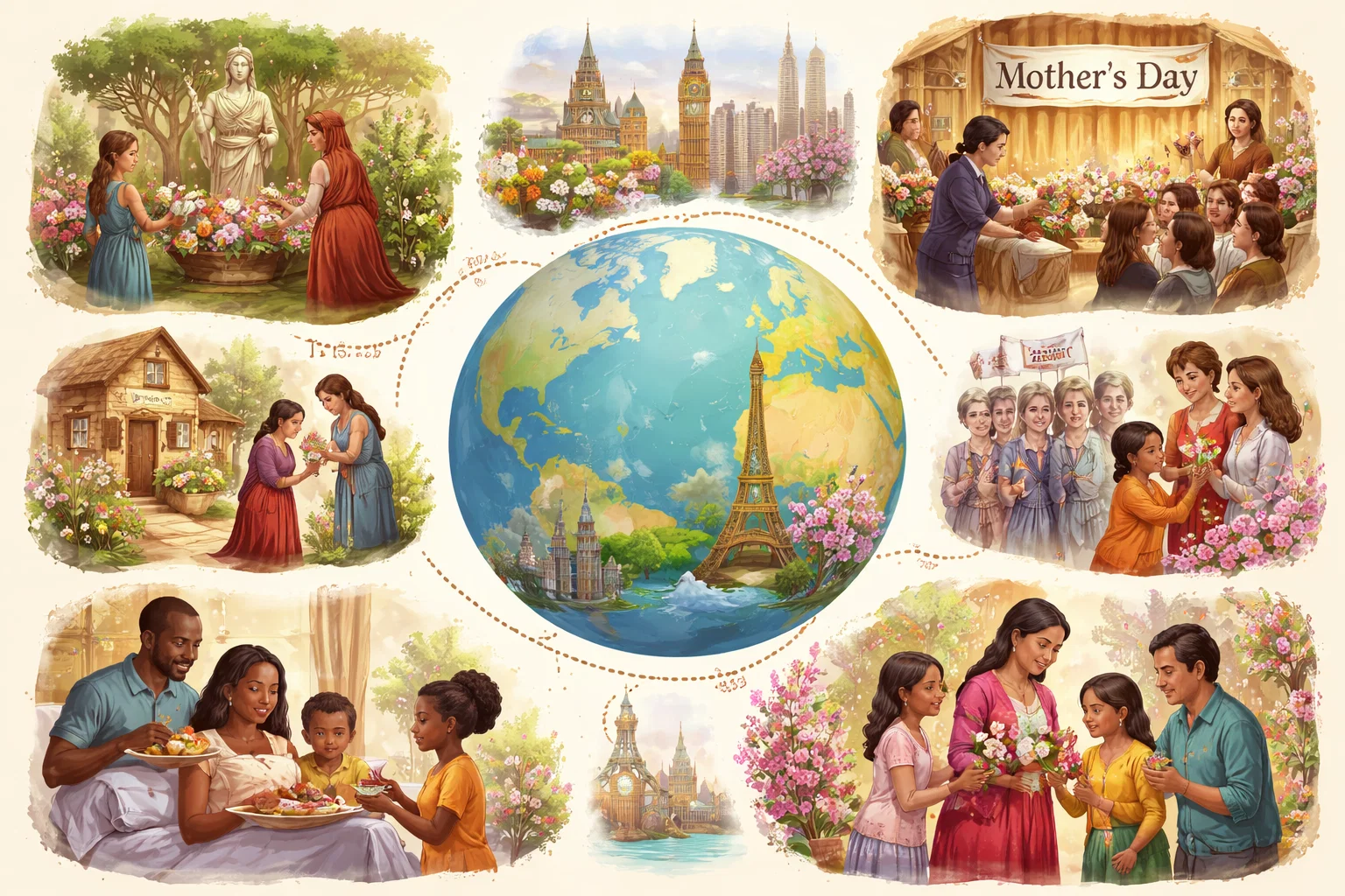 The History of Mothers Day and Its Global Spread Mother’s Day Around the World: How Different Countries Celebrate Mom - 3 Mother’s Day Around the World