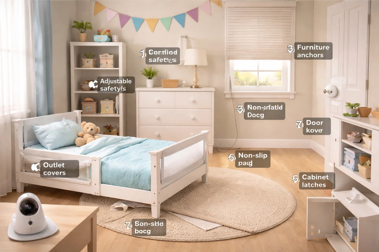 How to Create the Best Bedroom for Your Toddler: A Complete Parent’s Guide 4 Toddler Bedroom Safety Essentials The Most Important Section How to Create the Best Bedroom for Your Toddler: A Complete Parent’s Guide - 4 Best Bedroom for Your Toddler