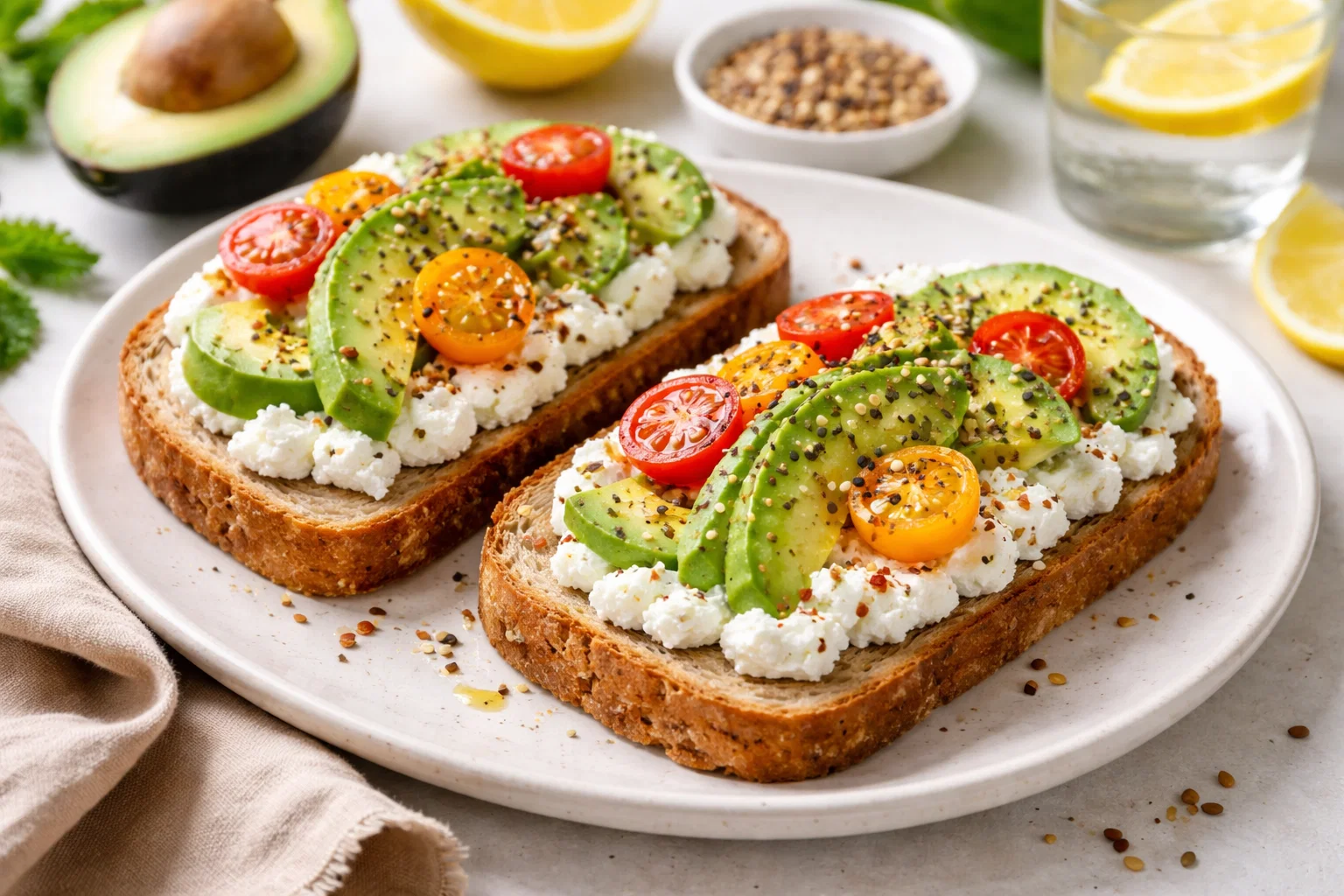 Eat More Protein the Easy Way: 8 Healthy Recipes That Actually Taste Amazing 10 Cottage Cheese Avocado Toast High Protein Snack Eat More Protein the Easy Way: 8 Healthy Recipes That Actually Taste Amazing - 10 Healthy Recipes