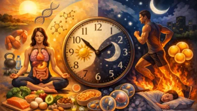 How Eating Time Affects Fat Loss: The Science Behind Chrono-Nutrition Explained 57 How Eating Time Affects Fat Loss How Eating Time Affects Fat Loss: The Science Behind Chrono-Nutrition Explained - 57