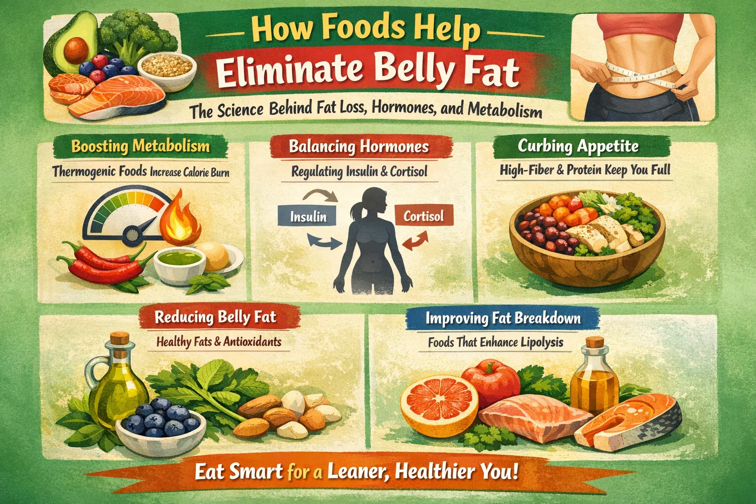 How Foods Help Eliminate Belly Fat 1 How Foods Help Eliminate Belly Fat: The Science Behind Fat Loss, Hormones, and Metabolism - 1