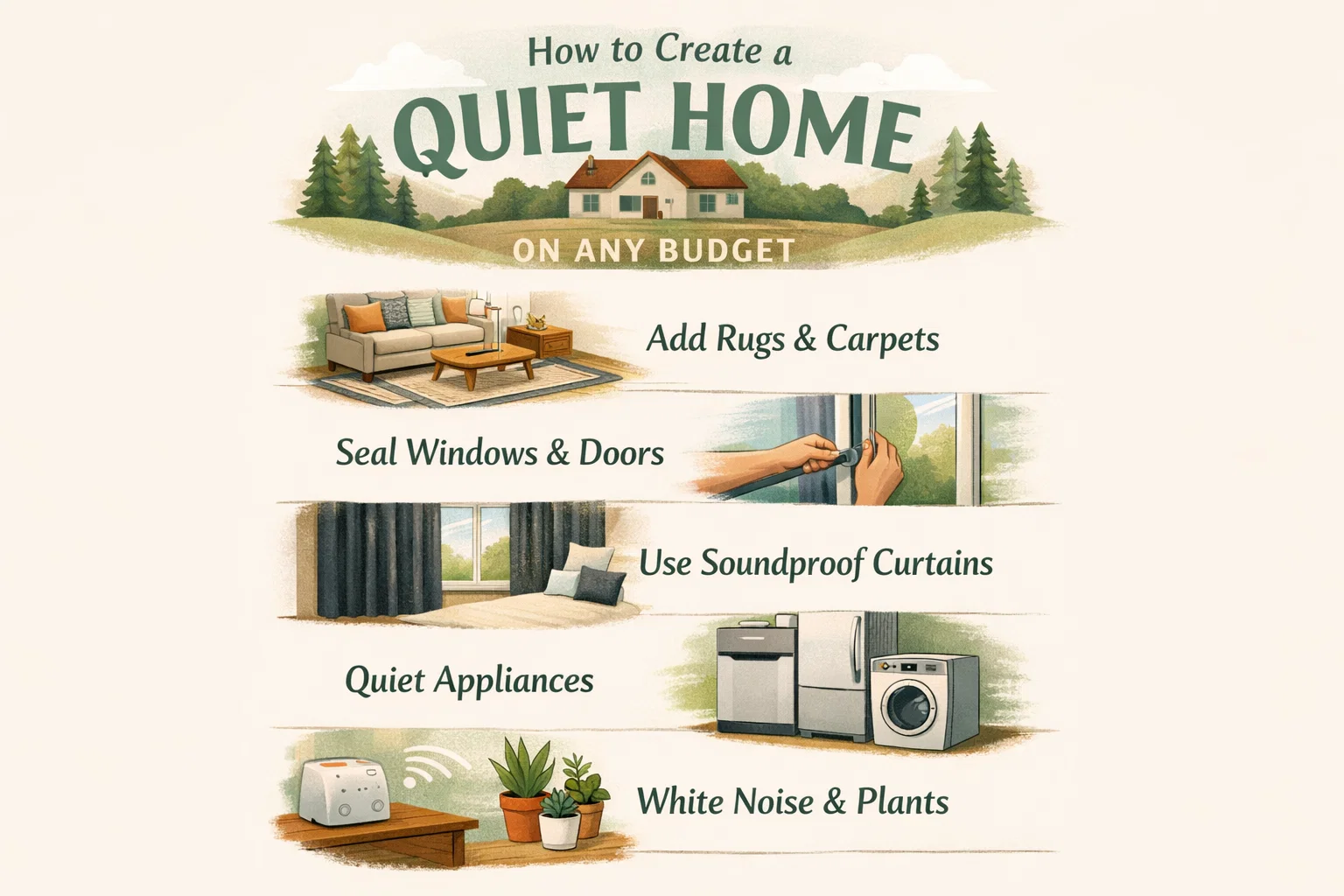The Rise of Quiet Homes: Why Everyone Is Craving Less Noise and More Peace in 2026 10 How to Create a Quiet Home on Any Budget The Rise of Quiet Homes: Why Everyone Is Craving Less Noise and More Peace in 2026 - 10 Quiet Homes