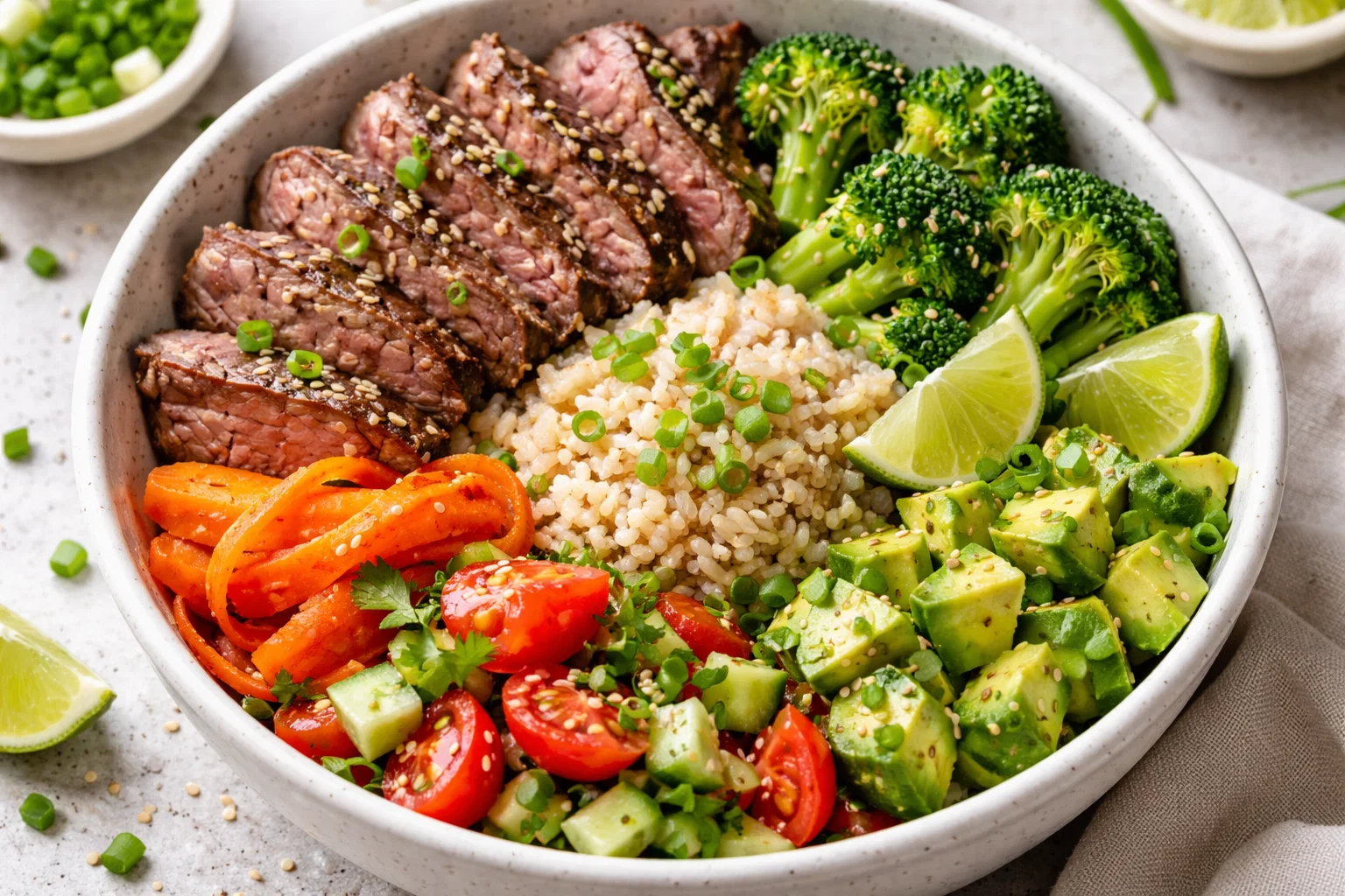 Eat More Protein the Easy Way: 8 Healthy Recipes That Actually Taste Amazing 11 Lean Beef Rice Protein Bowl Eat More Protein the Easy Way: 8 Healthy Recipes That Actually Taste Amazing - 11 Healthy Recipes