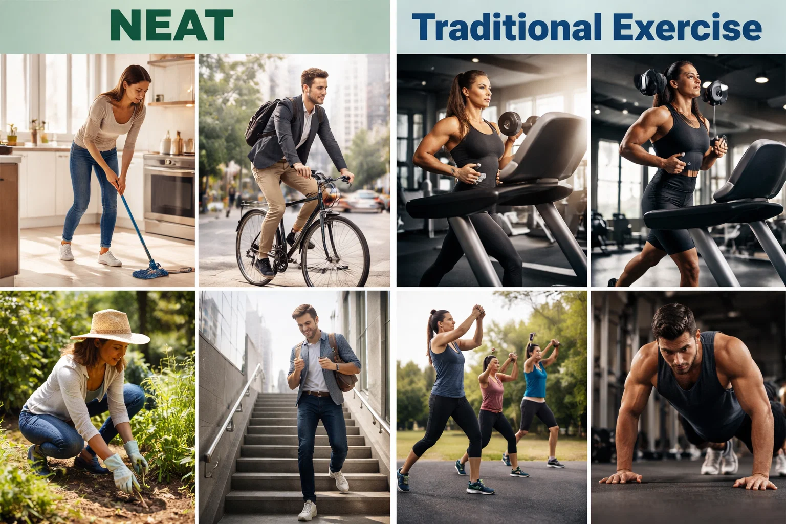 Burn Fat Without Exercise: The NEAT Protocol for Desk Workers Explained 9 NEAT vs Traditional Burn Fat Without Exercise: The NEAT Protocol for Desk Workers Explained - 9 NEAT Protocol