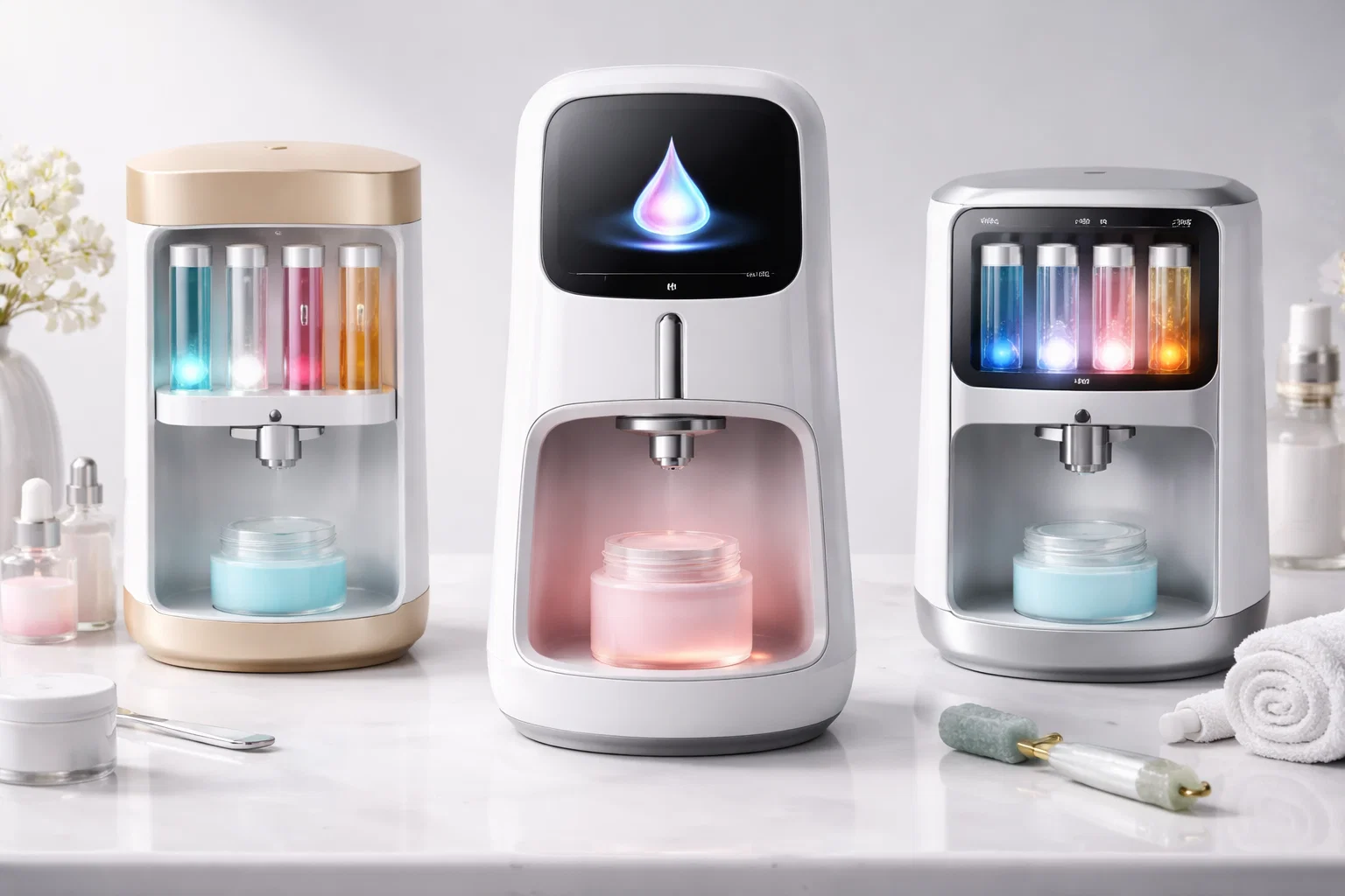 Future Beauty Tech: 8 Smart Gadgets That Will Replace Your Entire Skincare Routine 10 Smart Skincare Dispensers That Mix Custom Formulas Future Beauty Tech: 8 Smart Gadgets That Will Replace Your Entire Skincare Routine - 10 Future Beauty Tech
