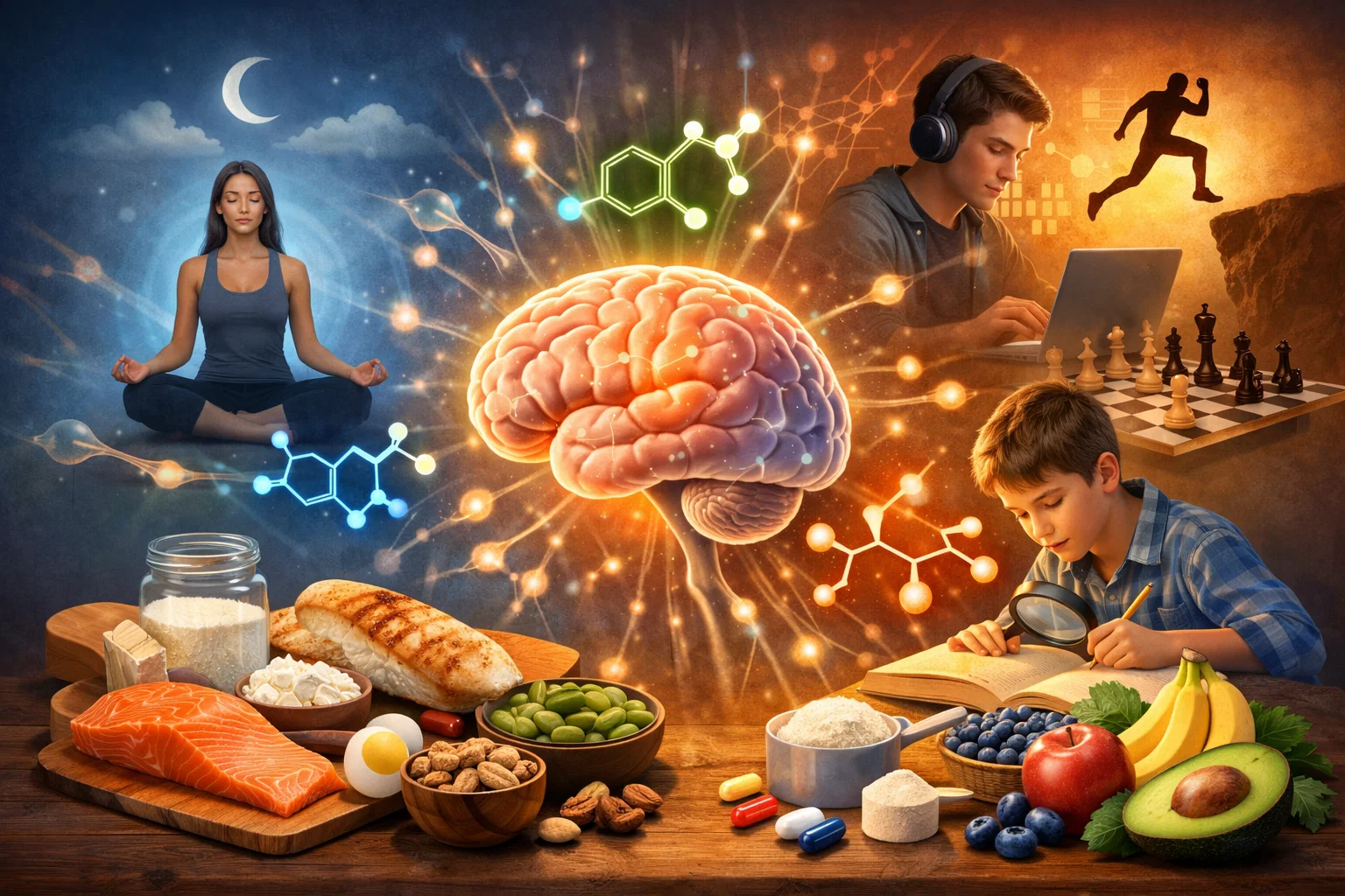 How Amino Acid–Rich Foods Improve Muscle, Brain Function, and Overall Health 5 The Impact of Amino Acids on Brain Function and Mental Performance How Amino Acid–Rich Foods Improve Muscle, Brain Function, and Overall Health - 5 Amino Acid–Rich Foods