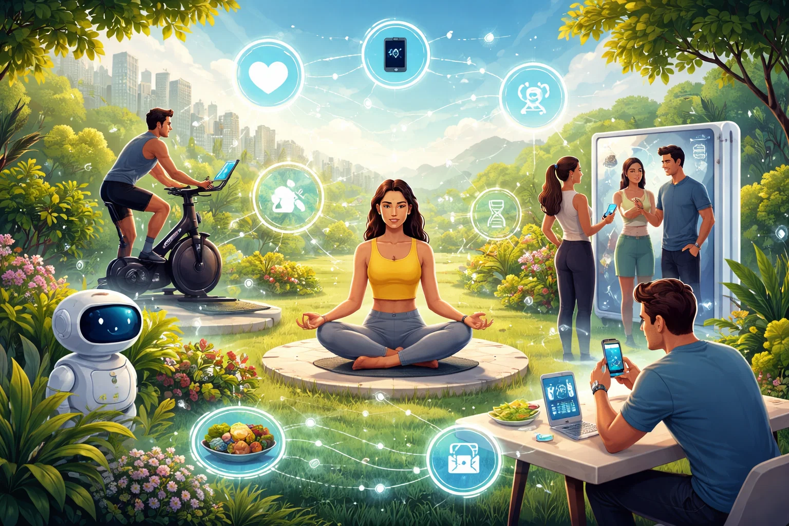 Human-Centric Wellness Explained: The Shift From Digital Trends to Real-World Biohacking 10 The Role of Technology in Human Centric Wellness Balanced View Human-Centric Wellness Explained: The Shift From Digital Trends to Real-World Biohacking - 10 Human-Centric Wellness
