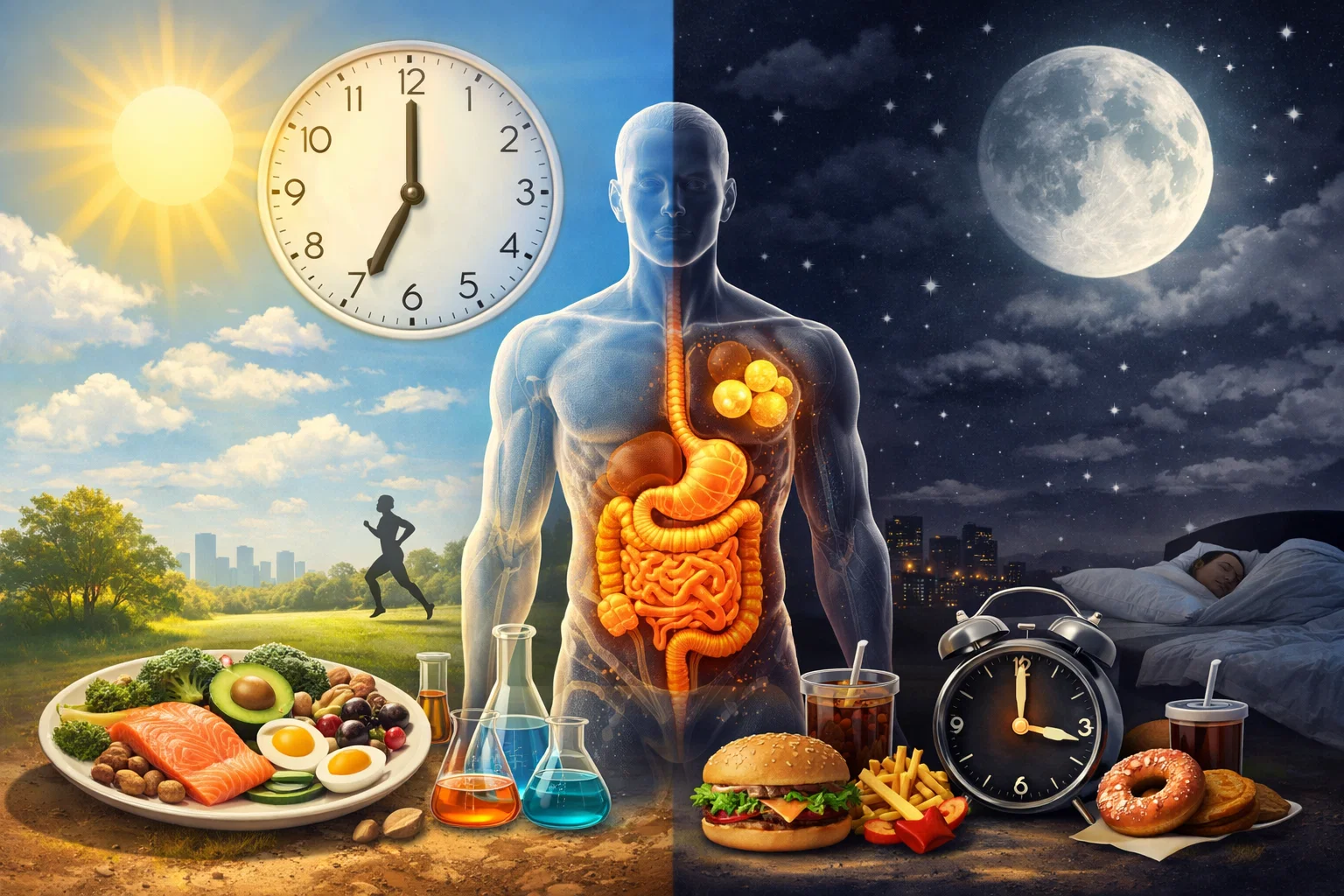 How Eating Time Affects Fat Loss: The Science Behind Chrono-Nutrition Explained 3 The Science of Your Body Clock and Metabolism How Eating Time Affects Fat Loss: The Science Behind Chrono-Nutrition Explained - 3 Eating Time Affects Fat Loss