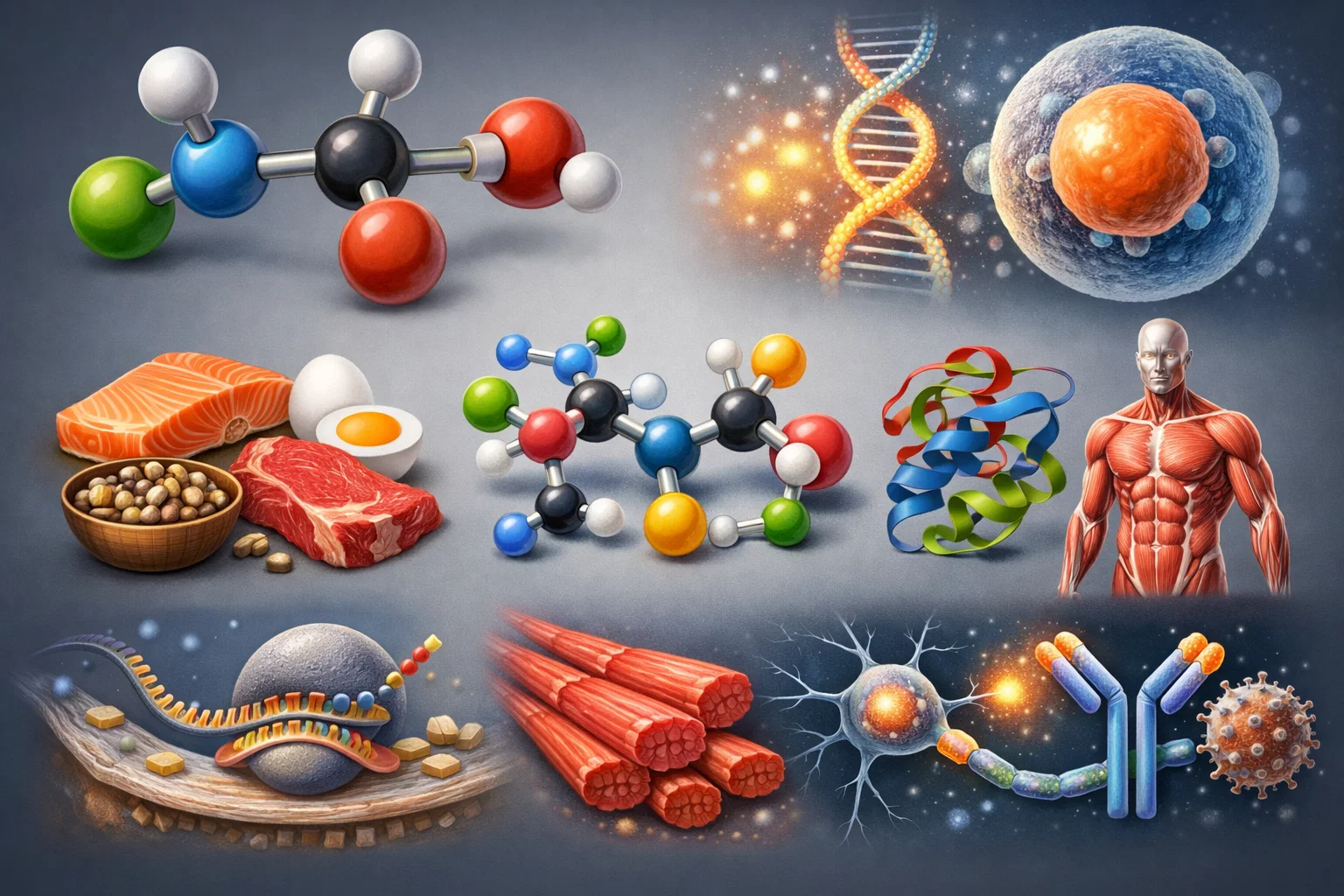 How Amino Acid–Rich Foods Improve Muscle, Brain Function, and Overall Health 3 Understanding Amino Acids How Amino Acid–Rich Foods Improve Muscle, Brain Function, and Overall Health - 3 Amino Acid–Rich Foods