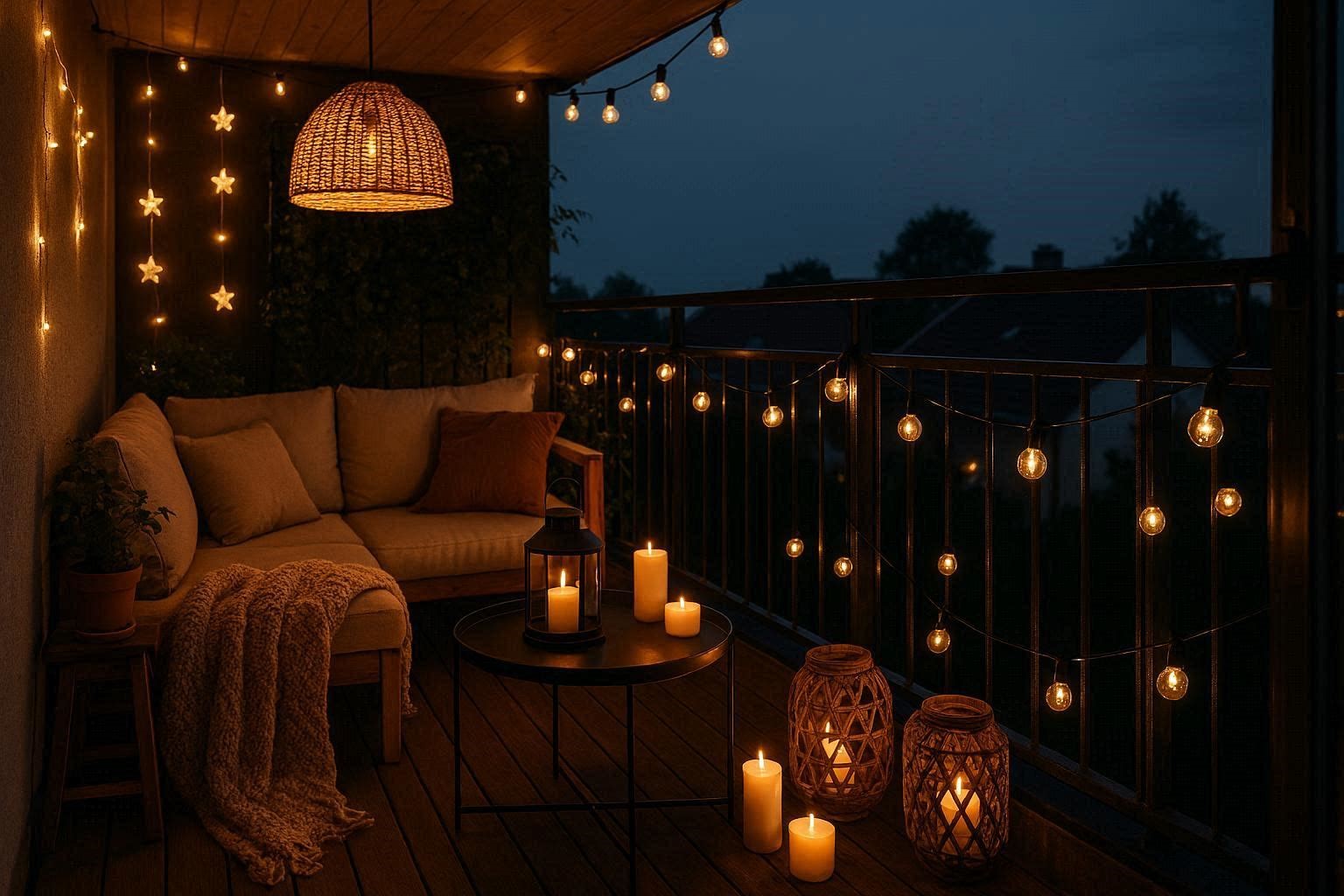 Balcony Lighting Trends for a Cozy Atmosphere Top 2026 Balcony & Small Space Trends: Smart Ideas for a Stylish Home - 9
