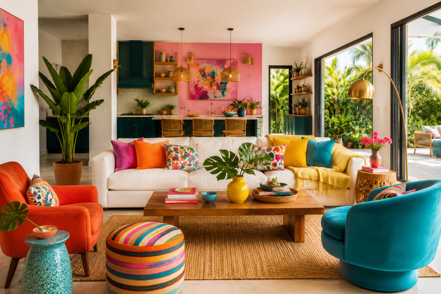 Top Summer 2026 Home Decor Trends You’ll Love for a Stylish Modern Home 9 summer Bold Accent Colors Playful Decor Details Top Summer 2026 Home Decor Trends You’ll Love for a Stylish Modern Home - 9