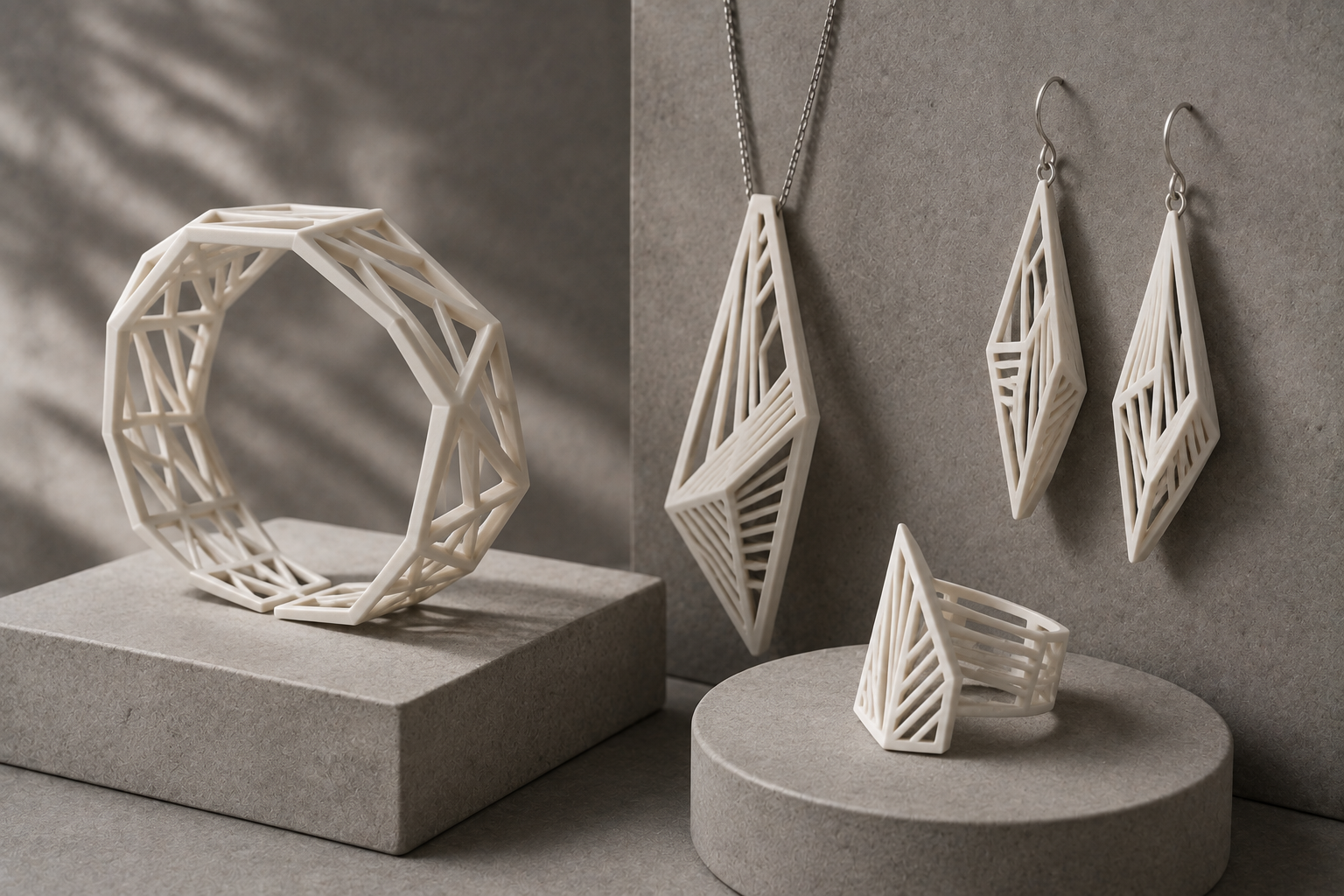 15 Coolest 3D Printed Jewelry Designs 13 Architectural 3D Printed Jewelry 15 Coolest 3D Printed Jewelry Designs - 13