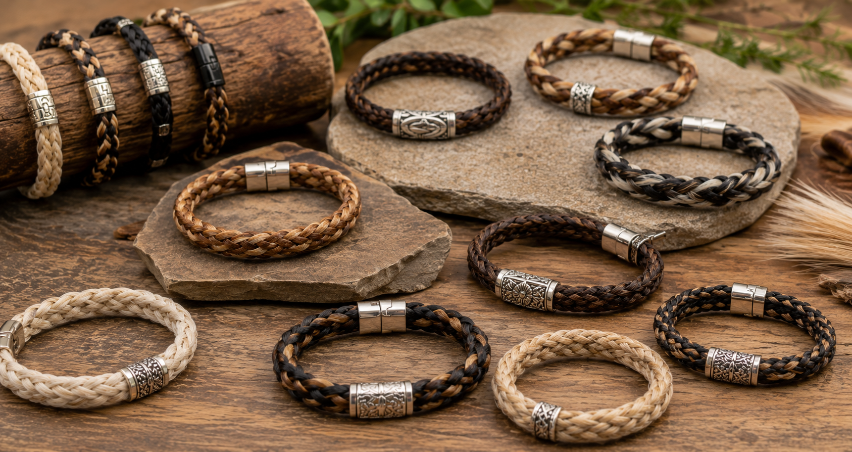 The 12 Most Popular Horse Hair Jewelry Designs 4 Braided Horse Hair Bracelets The 12 Most Popular Horse Hair Jewelry Designs - 4
