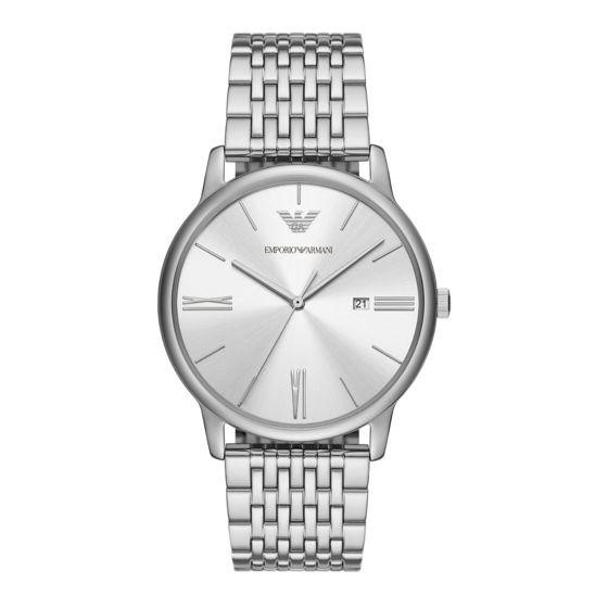 Emporio Armani Stainless Steel Three Hand Watch 14 Most Stylish Armani Watches For Men - 12