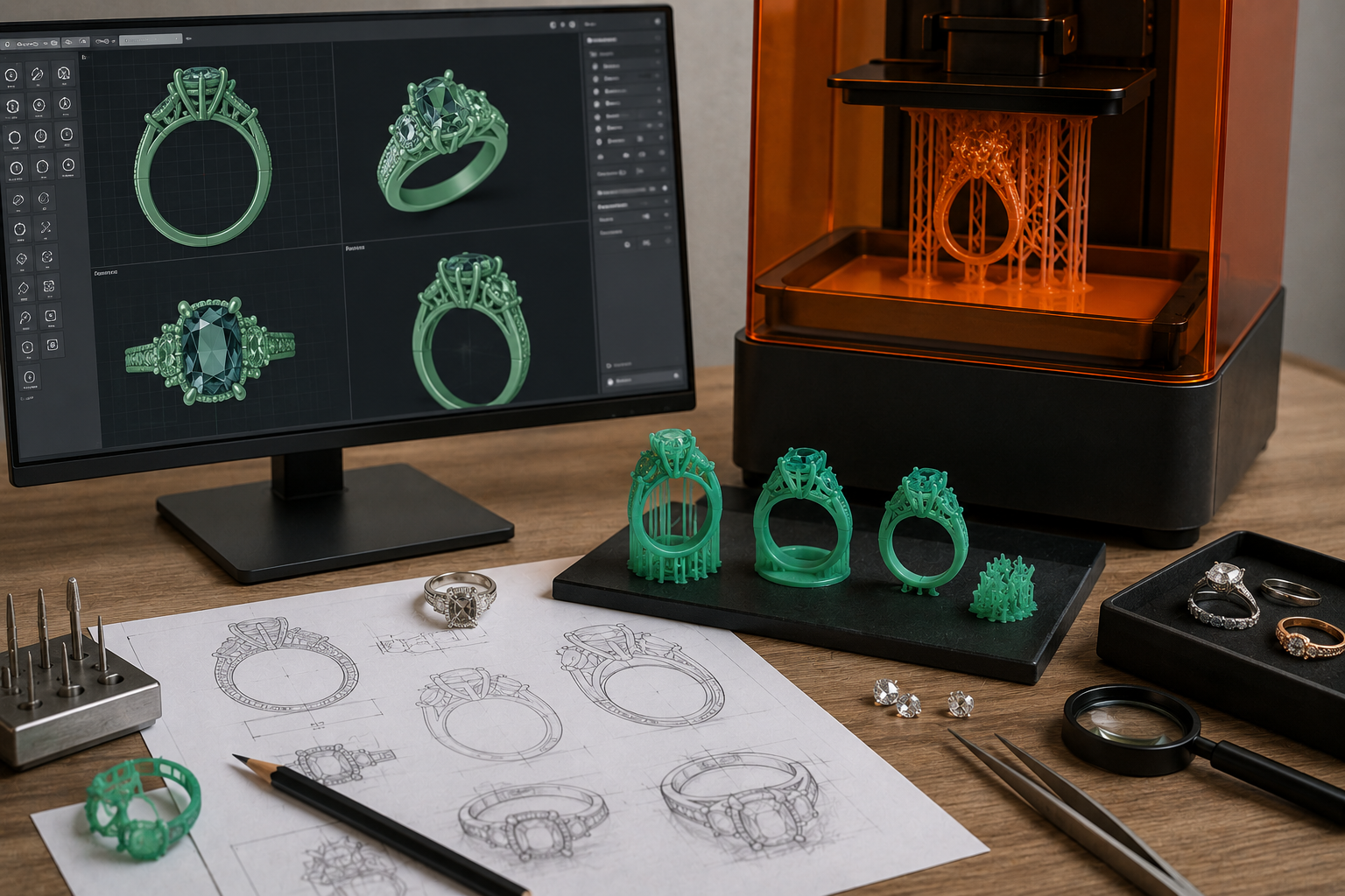 15 Coolest 3D Printed Jewelry Designs 2 How 3D Printing Is Transforming Jewelry Design 15 Coolest 3D Printed Jewelry Designs - 2