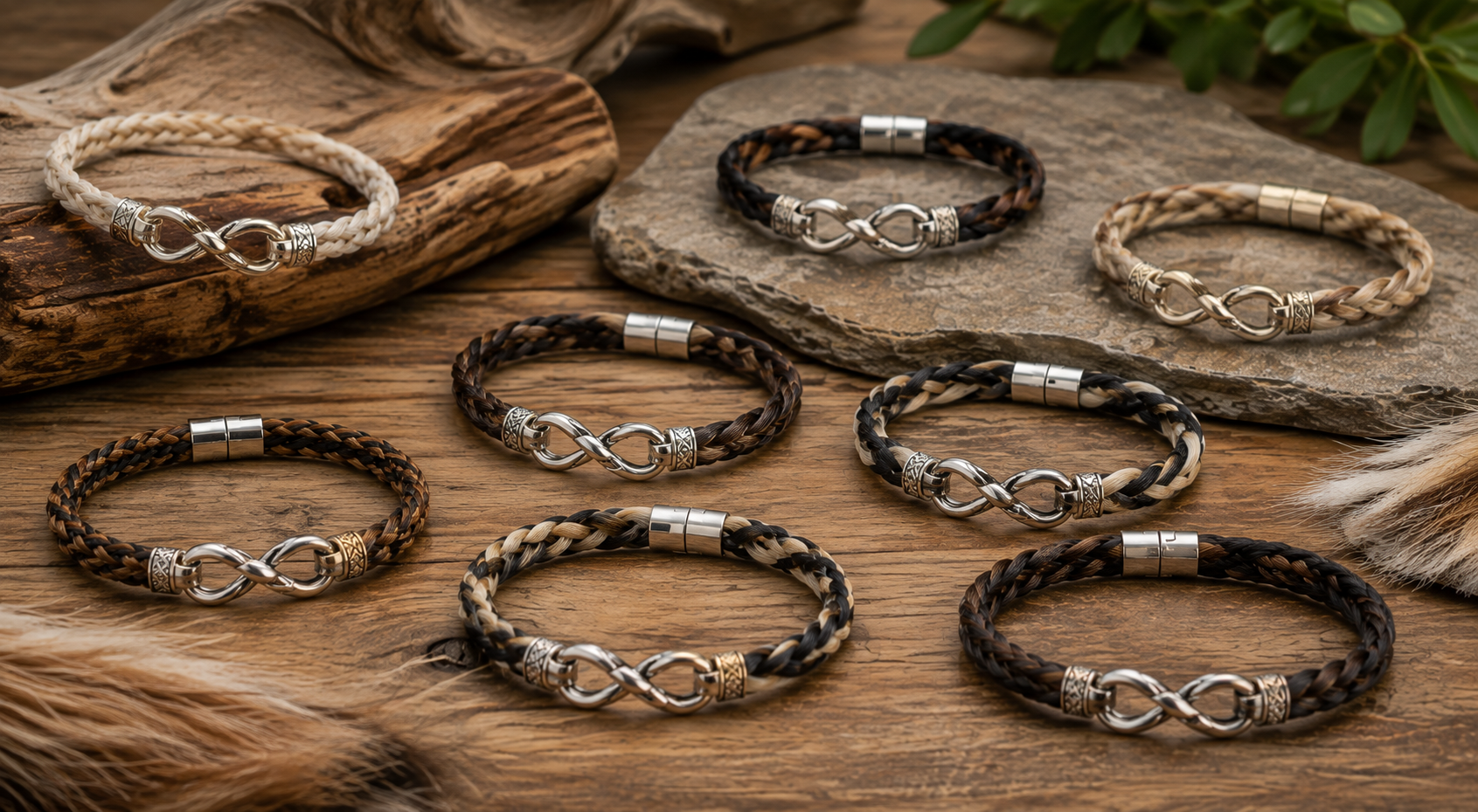 The 12 Most Popular Horse Hair Jewelry Designs 5 Infinity Horse Hair Bracelets The 12 Most Popular Horse Hair Jewelry Designs - 5