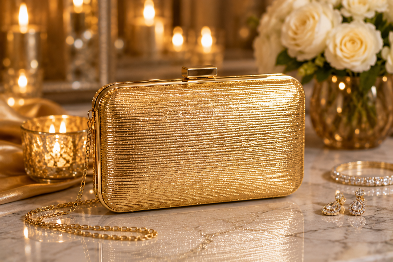 15 Fabulous & Elegant Evening Handbags and Purses 7 Metallic Gold Clutch 15 Fabulous & Elegant Evening Handbags and Purses - 7 evening handbags and purses