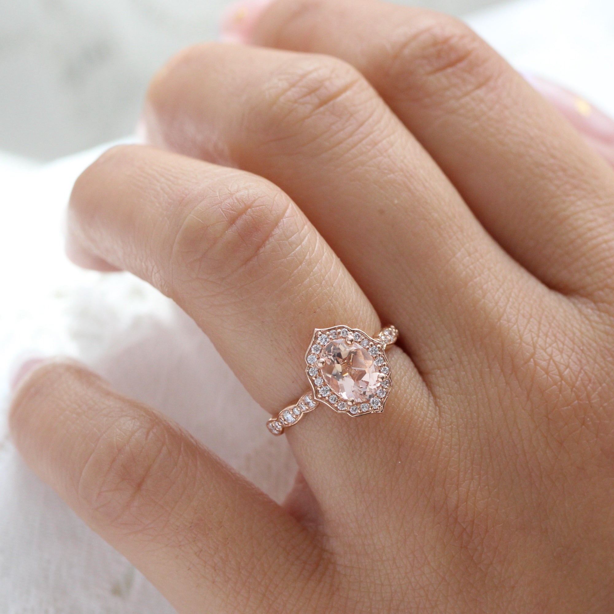 Morganite Engagement Ring The Four Decisions Behind a Morganite Engagement Ring - 1 morganite engagement ring,pink morganite engagement ring,rose gold morganite engagement ring