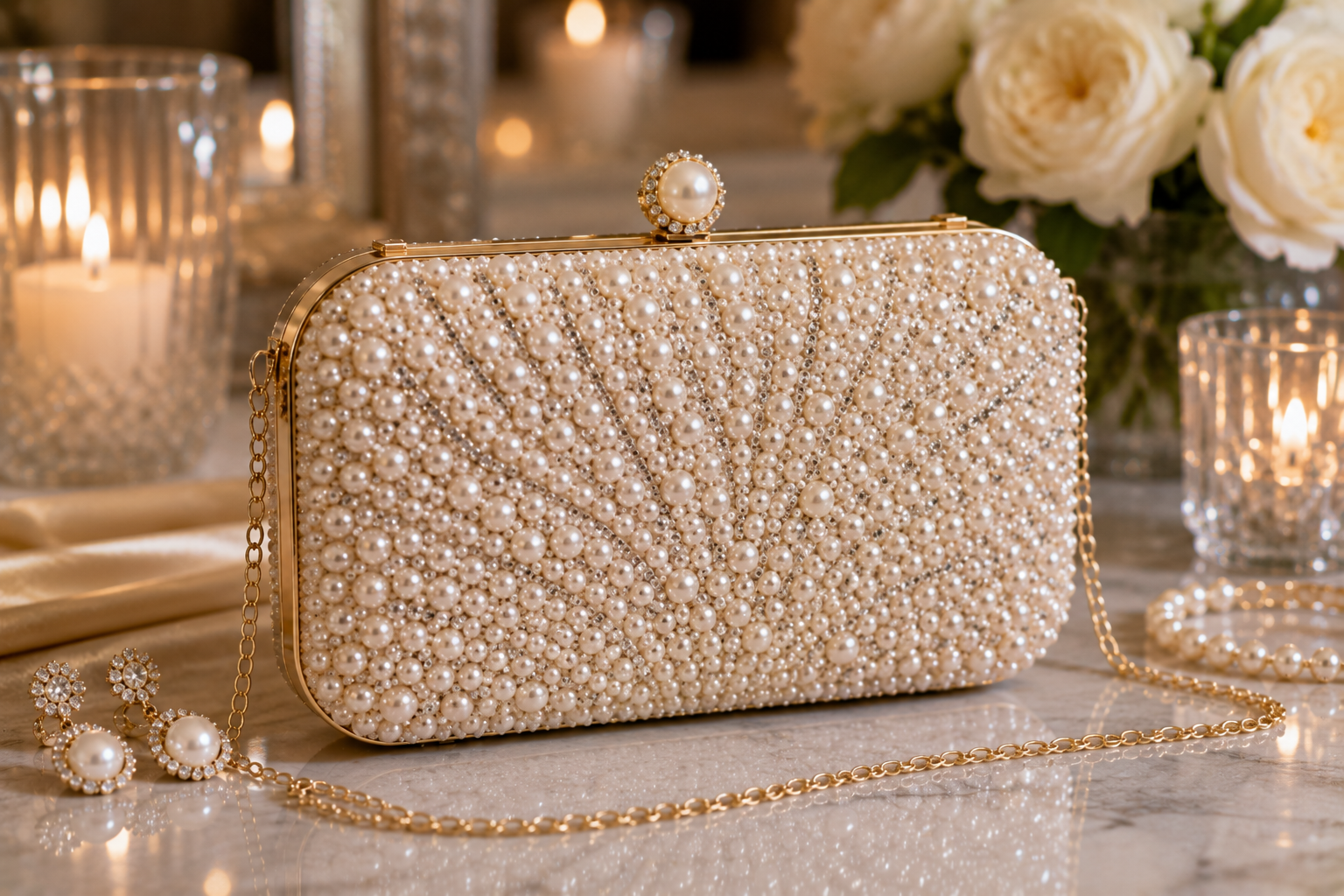 15 Fabulous & Elegant Evening Handbags and Purses 9 Pearl Embellished Clutch 15 Fabulous & Elegant Evening Handbags and Purses - 9 evening handbags and purses