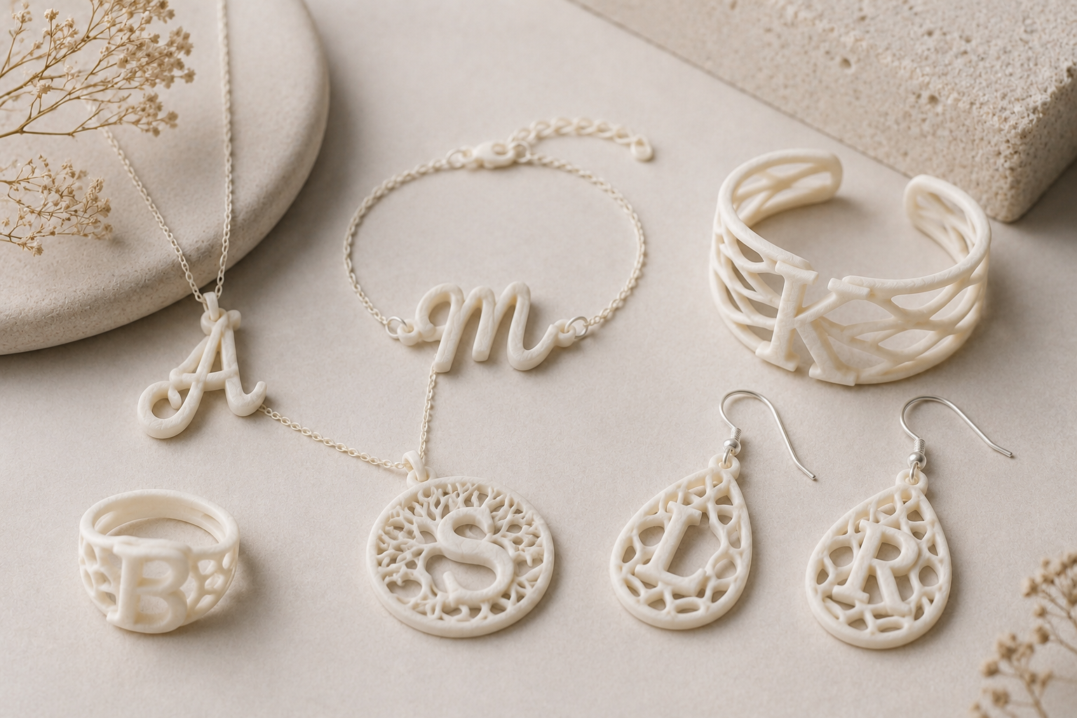 15 Coolest 3D Printed Jewelry Designs 16 Personalized 3D Printed Jewelry 15 Coolest 3D Printed Jewelry Designs - 16