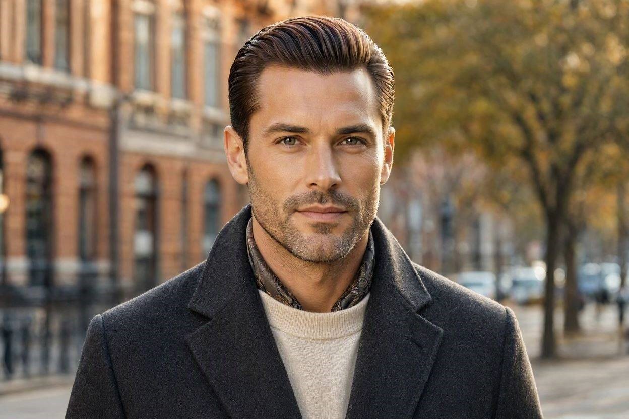 8 Fashionable Hairstyles For Every Man In His 40's 10 Slicked Back Hairstyle 8 Fashionable Hairstyles For Every Man In His 40's - 10