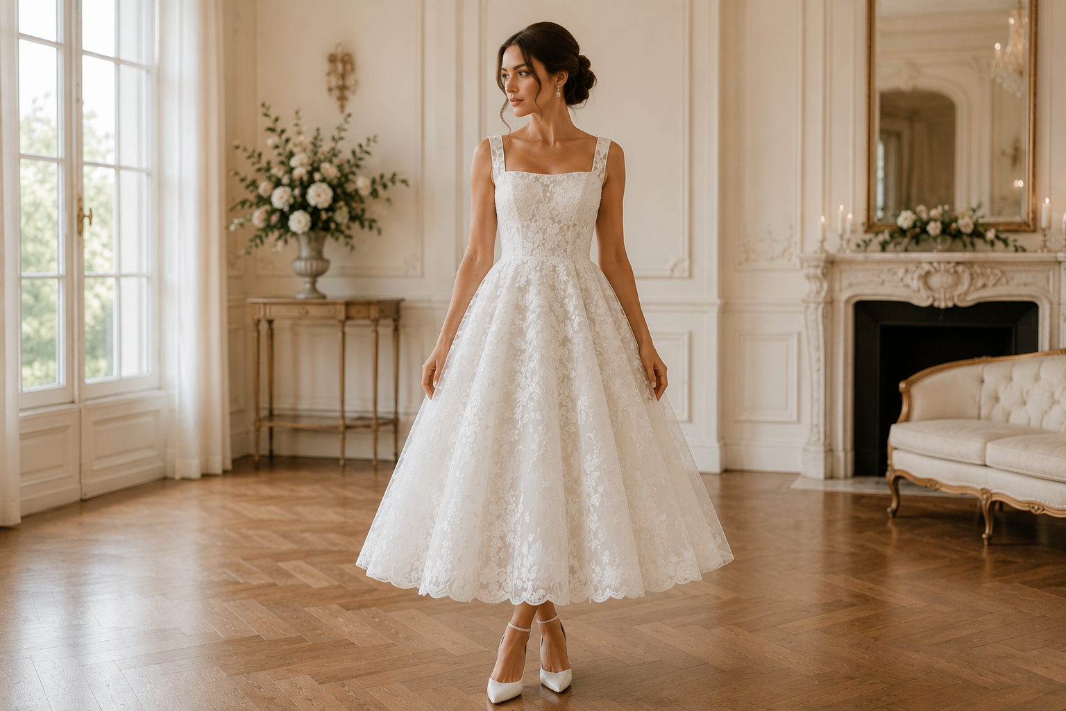 12 Most Flattering Wedding Dresses Brides-to-be Need to See 14 Tea Length Wedding Dres 12 Most Flattering Wedding Dresses Brides-to-be Need to See - 14