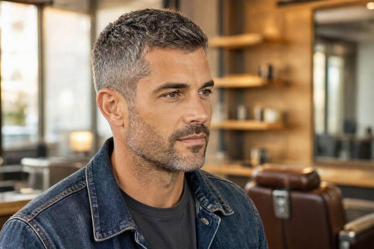 8 Fashionable Hairstyles For Every Man In His 40's 5 Textured Crop 8 Fashionable Hairstyles For Every Man In His 40's - 5