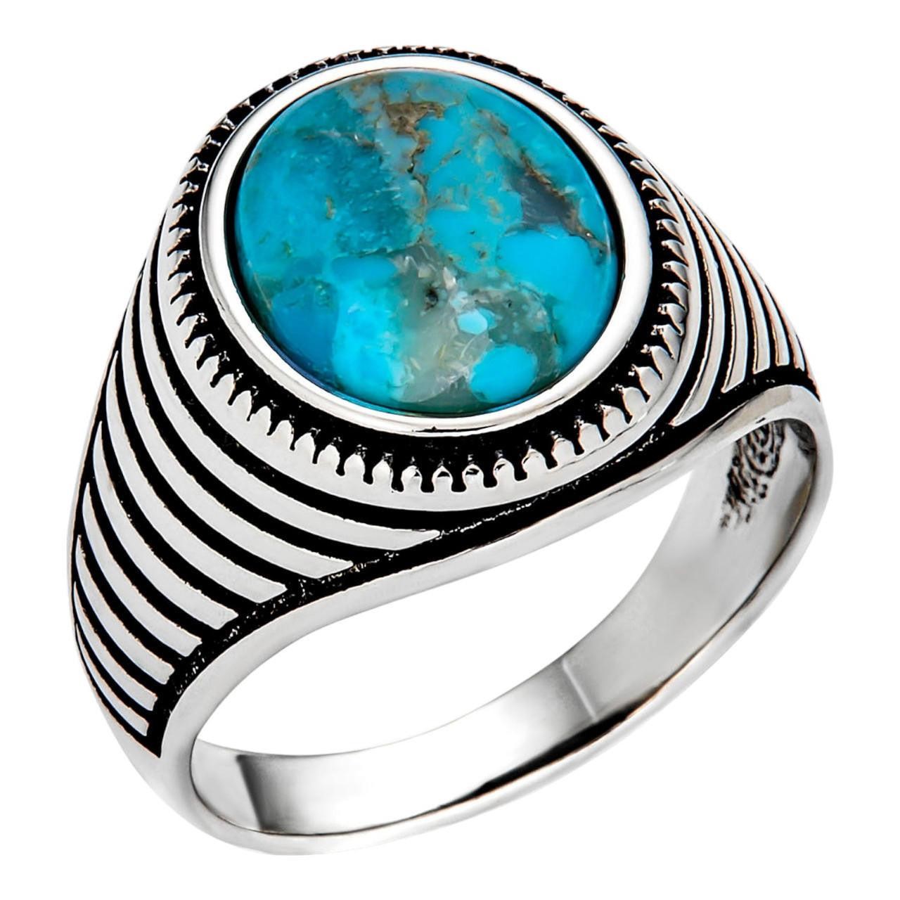 Turquoise Sterling Silver Ring 15 Awesome Mens Sterling Silver Rings - 9