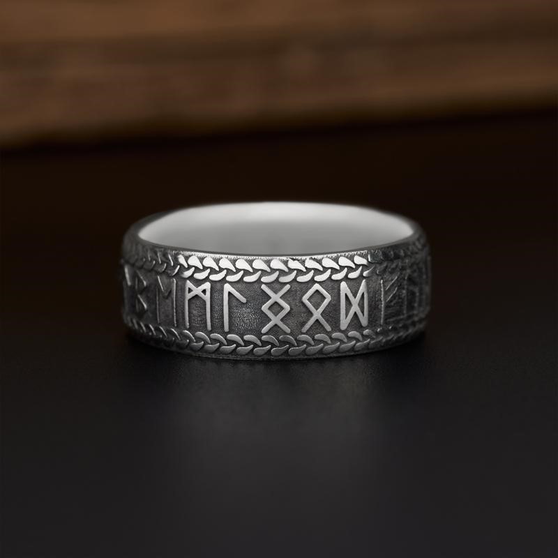 Viking Rune Sterling Silver Ring 15 Awesome Mens Sterling Silver Rings - 7