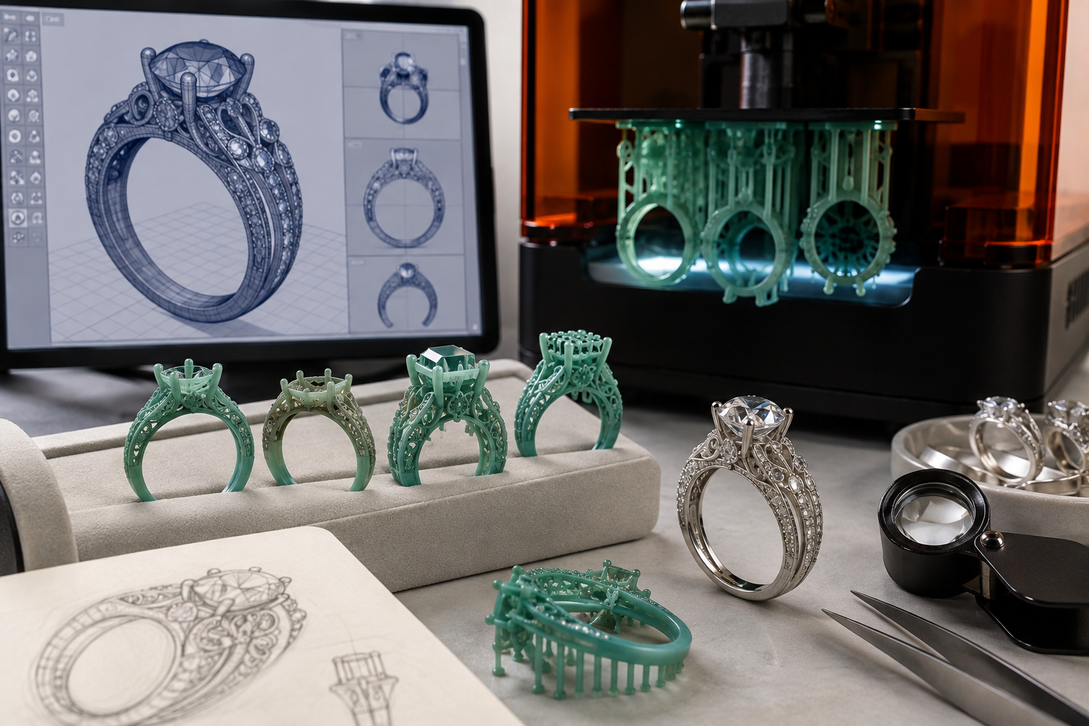 15 Coolest 3D Printed Jewelry Designs 3 What Makes 3D Printed Jewelry So Special 15 Coolest 3D Printed Jewelry Designs - 3