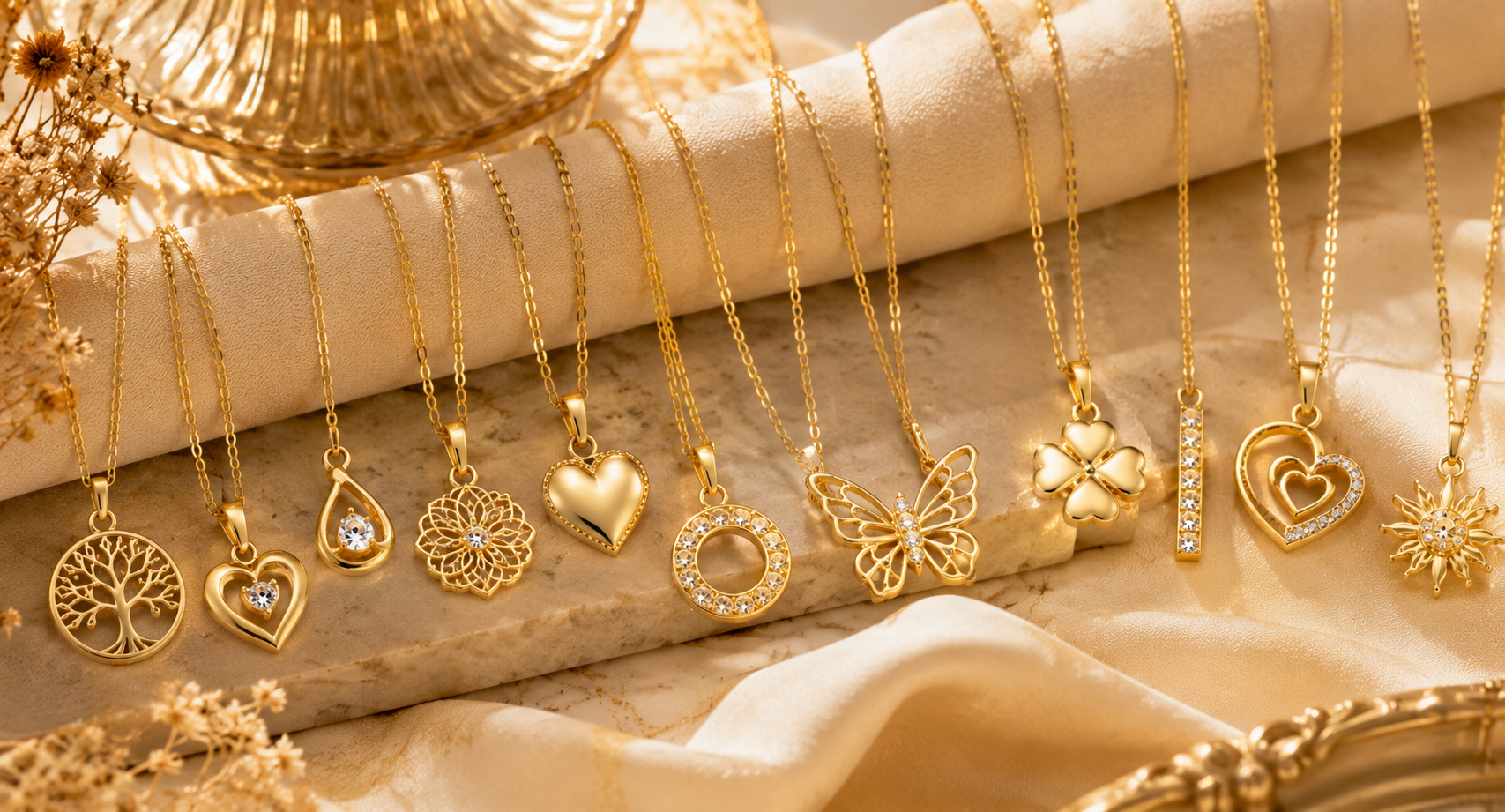The 17 Most Popular Gold Pendant Designs For Women 2 Why Gold Pendants Remain a Jewelry Essential for Women The 17 Most Popular Gold Pendant Designs For Women - 1