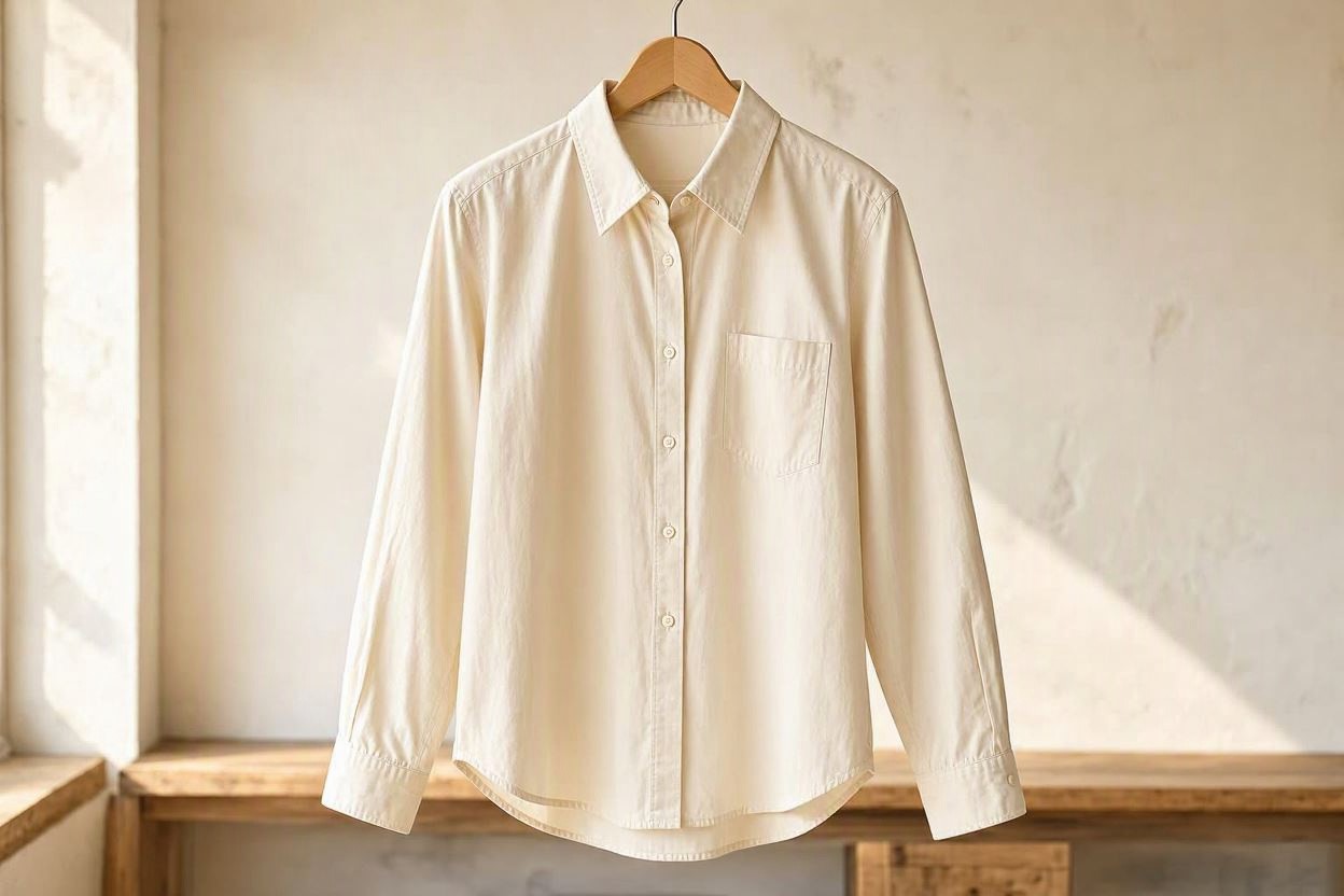 12 Must-Have Wardrobe Pieces Every Woman Over 40 Needs 3 A Classic White or Cream Button Down Shirt 1 12 Must-Have Wardrobe Pieces Every Woman Over 40 Needs - 3