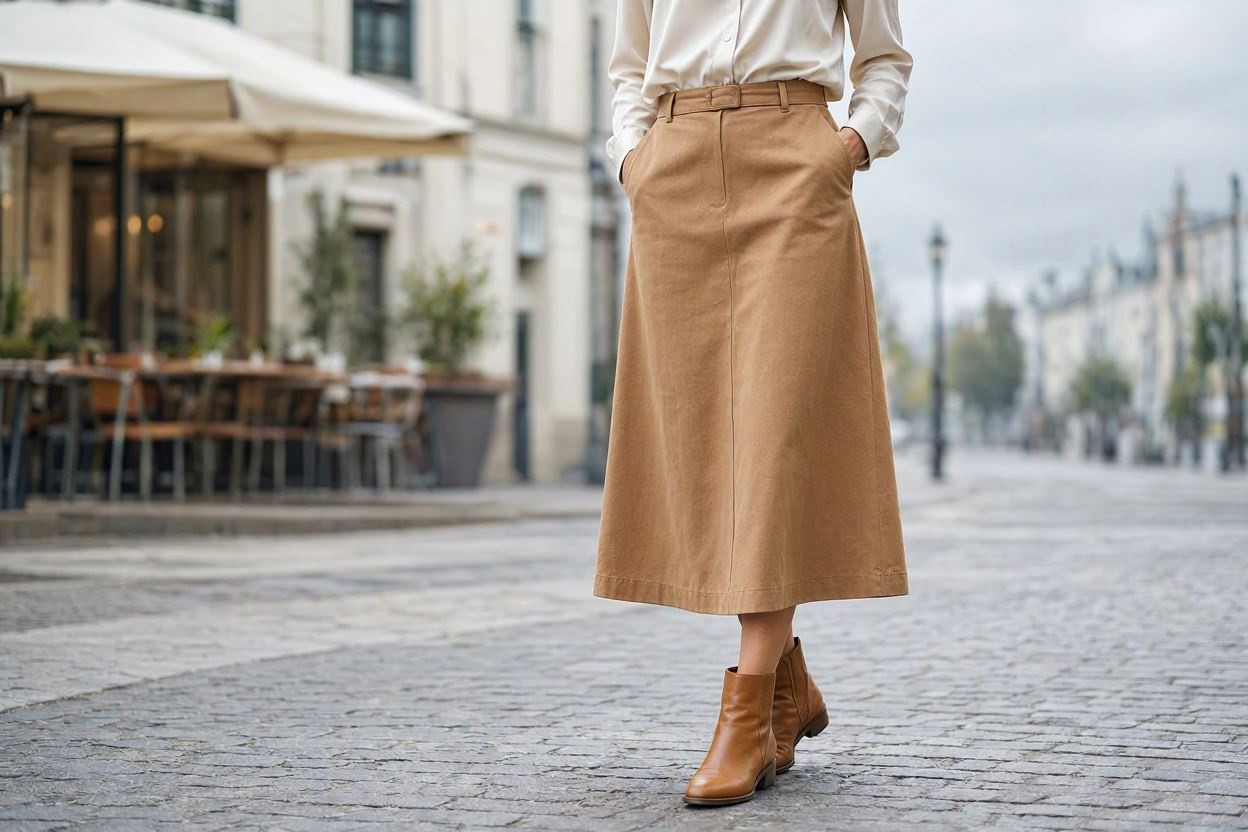 12 Must-Have Wardrobe Pieces Every Woman Over 40 Needs 9 A Versatile Midi Skirt 1 12 Must-Have Wardrobe Pieces Every Woman Over 40 Needs - 9