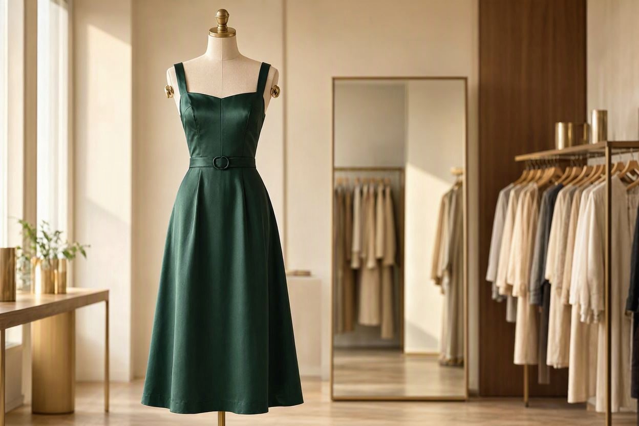 12 Must-Have Wardrobe Pieces Every Woman Over 40 Needs 6 An Elegant Midi Dress 1 12 Must-Have Wardrobe Pieces Every Woman Over 40 Needs - 6