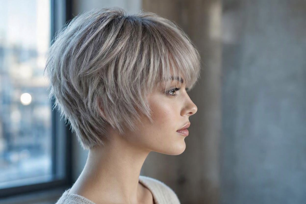 Ash Blonde for a Cool Contemporary Finish 12 Marvelous Color Ideas for Women with Short Hair - 9