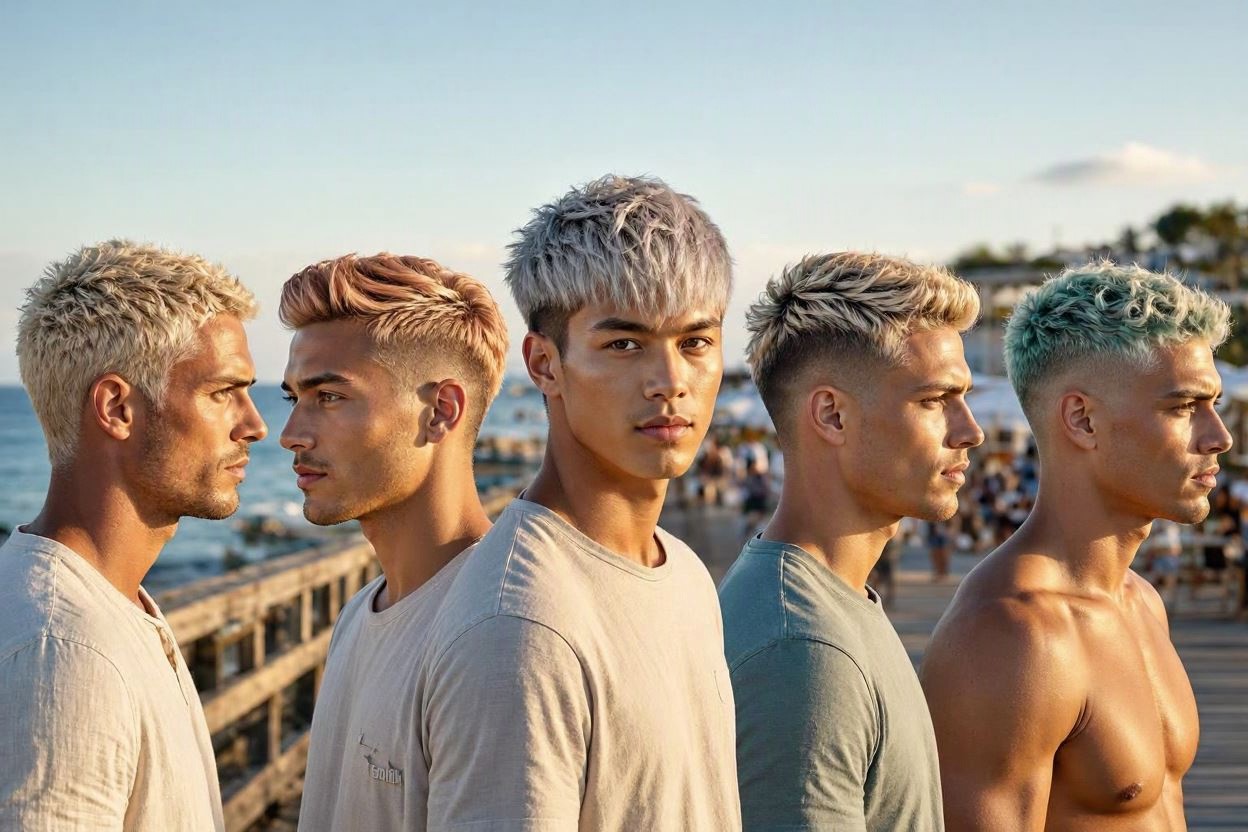 Latest 15 Men’s Hair Trends Coming for Spring & Summer 17 Blonde and Creative Hair Color Trends for Men Latest 15 Men’s Hair Trends Coming for Spring & Summer - 17