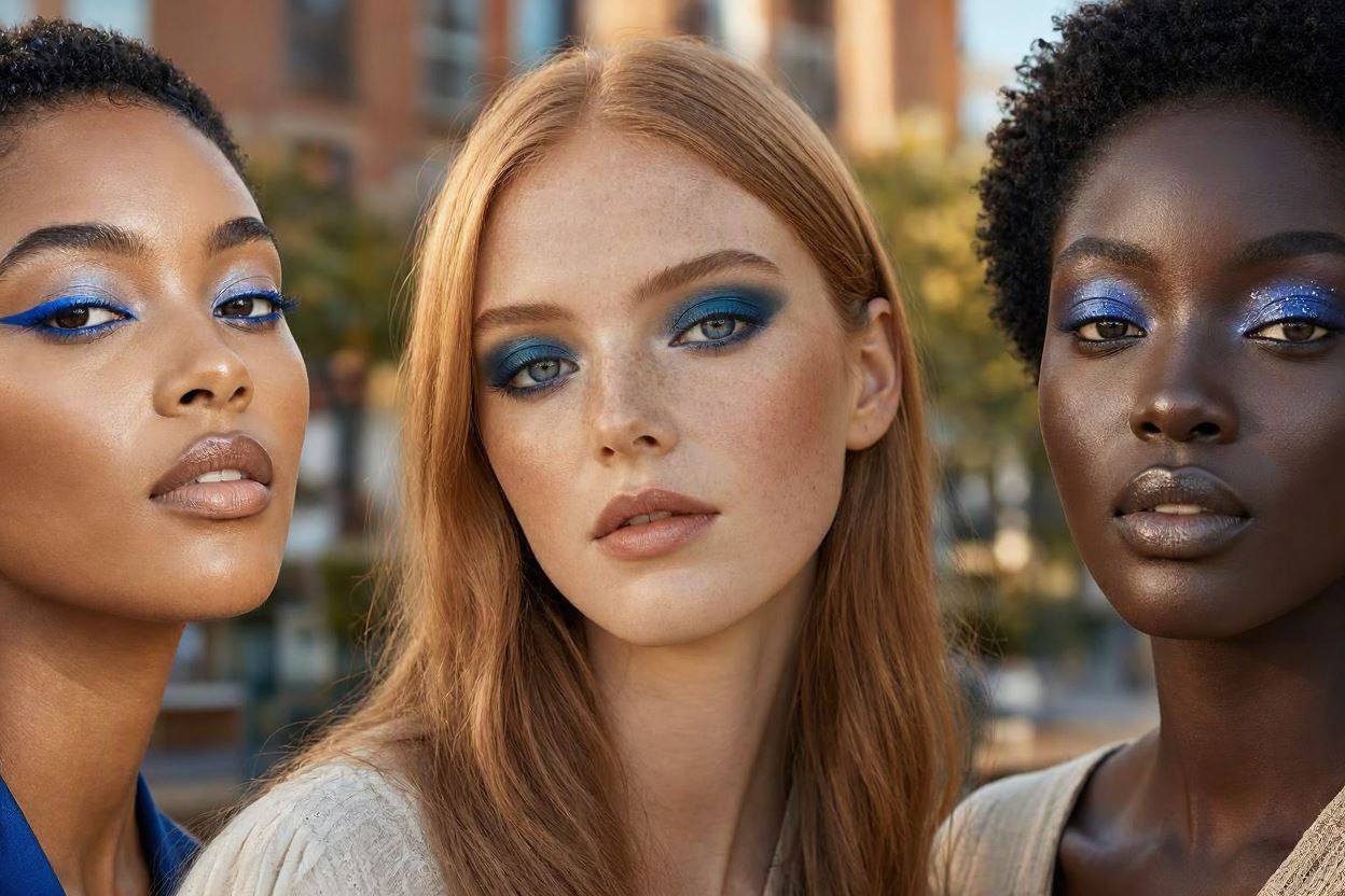 12 Latest Makeup Trends to Be More Gorgeous 7 Blue Eyeshadow for a Fresh Pop of Color 12 Latest Makeup Trends to Be More Gorgeous - 7 makeup trends