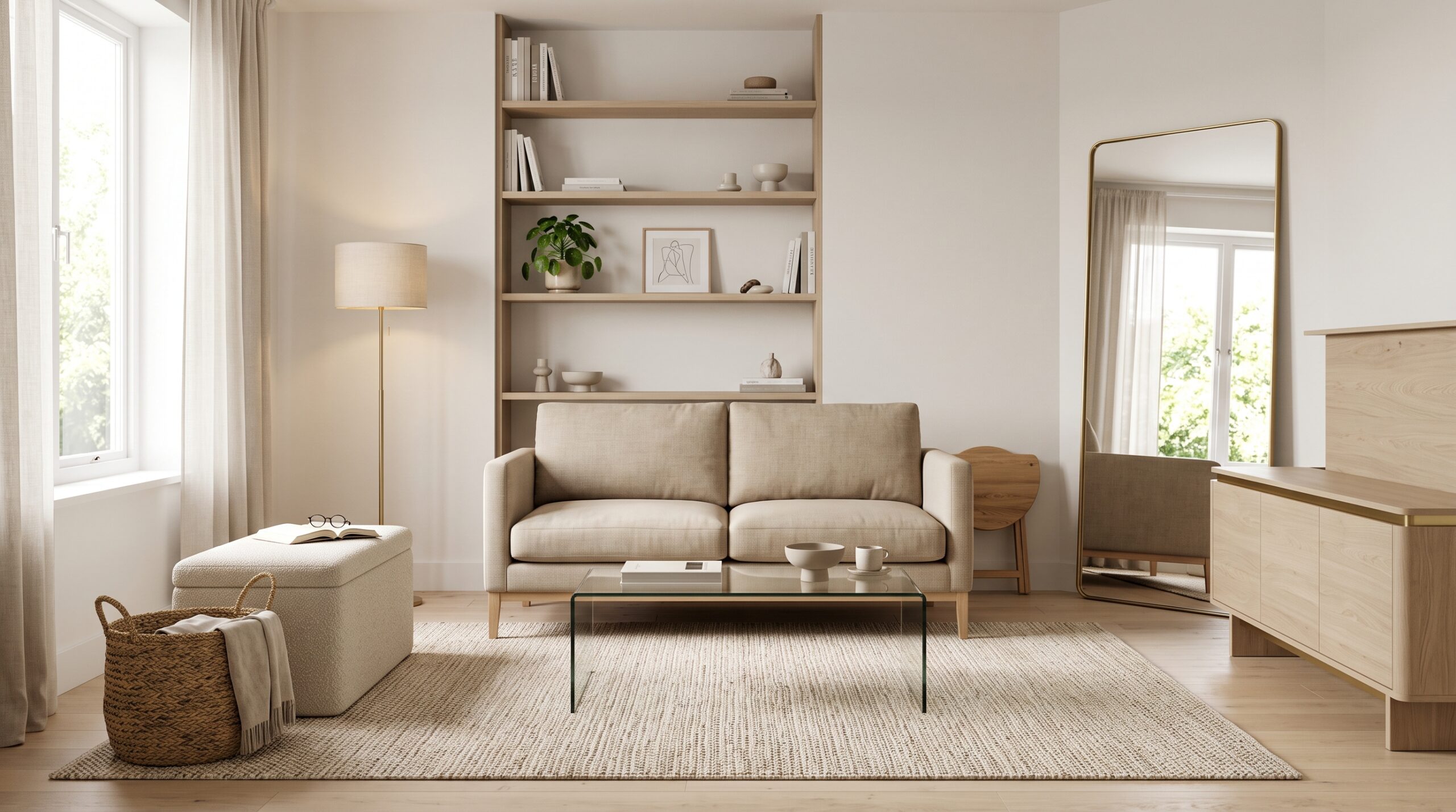8 Space-Saving Living Room Ideas for Small Apartments 6 Calm, Clutter-Free Small Living Room — Bringing Everything Together