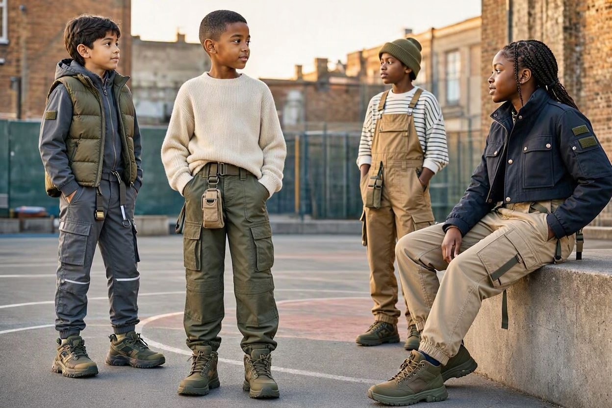 Children's Fashion Trends for Girls and Boys 4 Cargo Pants and Utility Inspired Clothing Children's Fashion Trends for Girls and Boys - 4