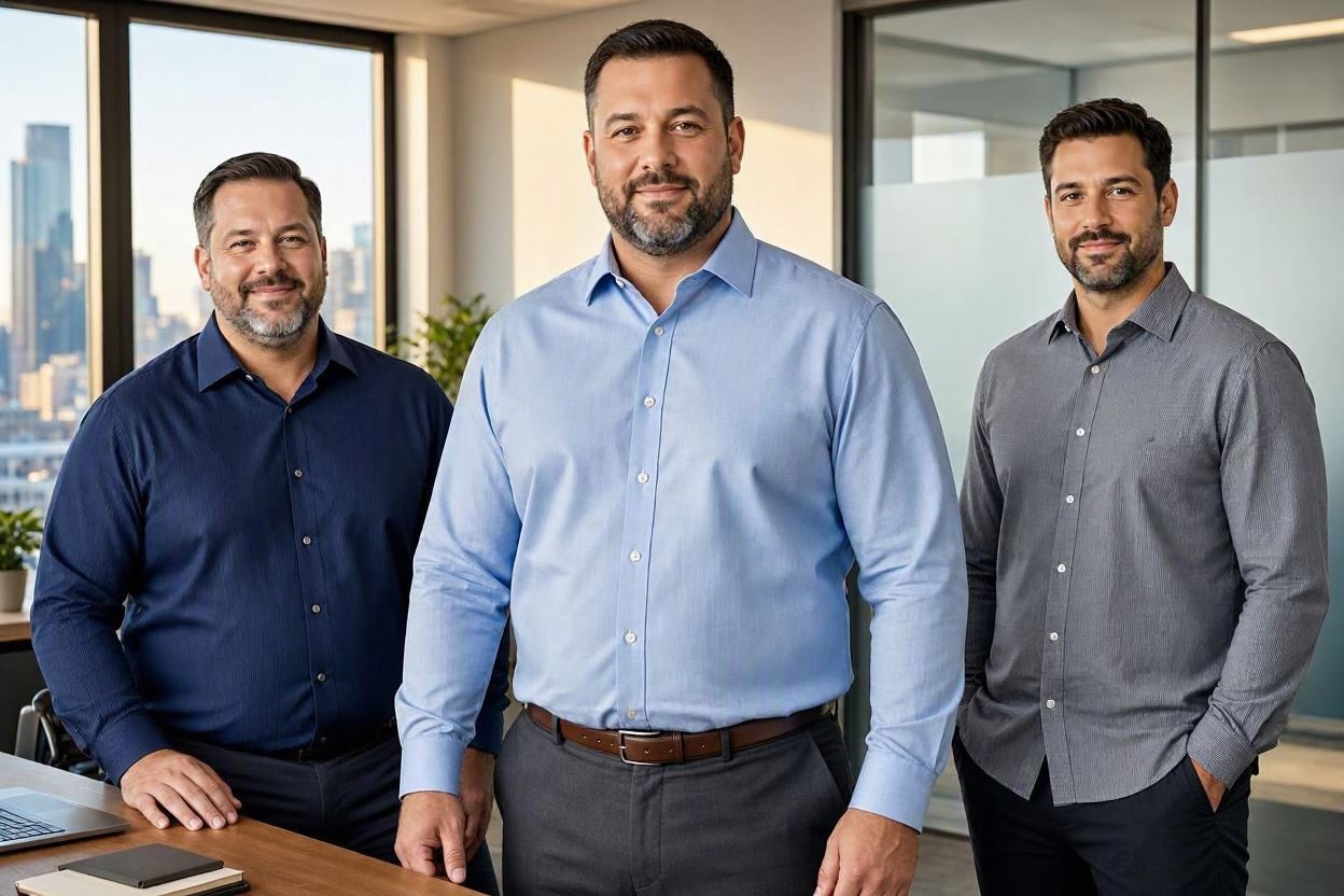 10 Fashion Tips for Plus-Size Men to Wear in Office 8 Choose Shirts That Fit Correctly Across the Chest and Midsection 10 Fashion Tips for Plus-Size Men to Wear in Office - 8