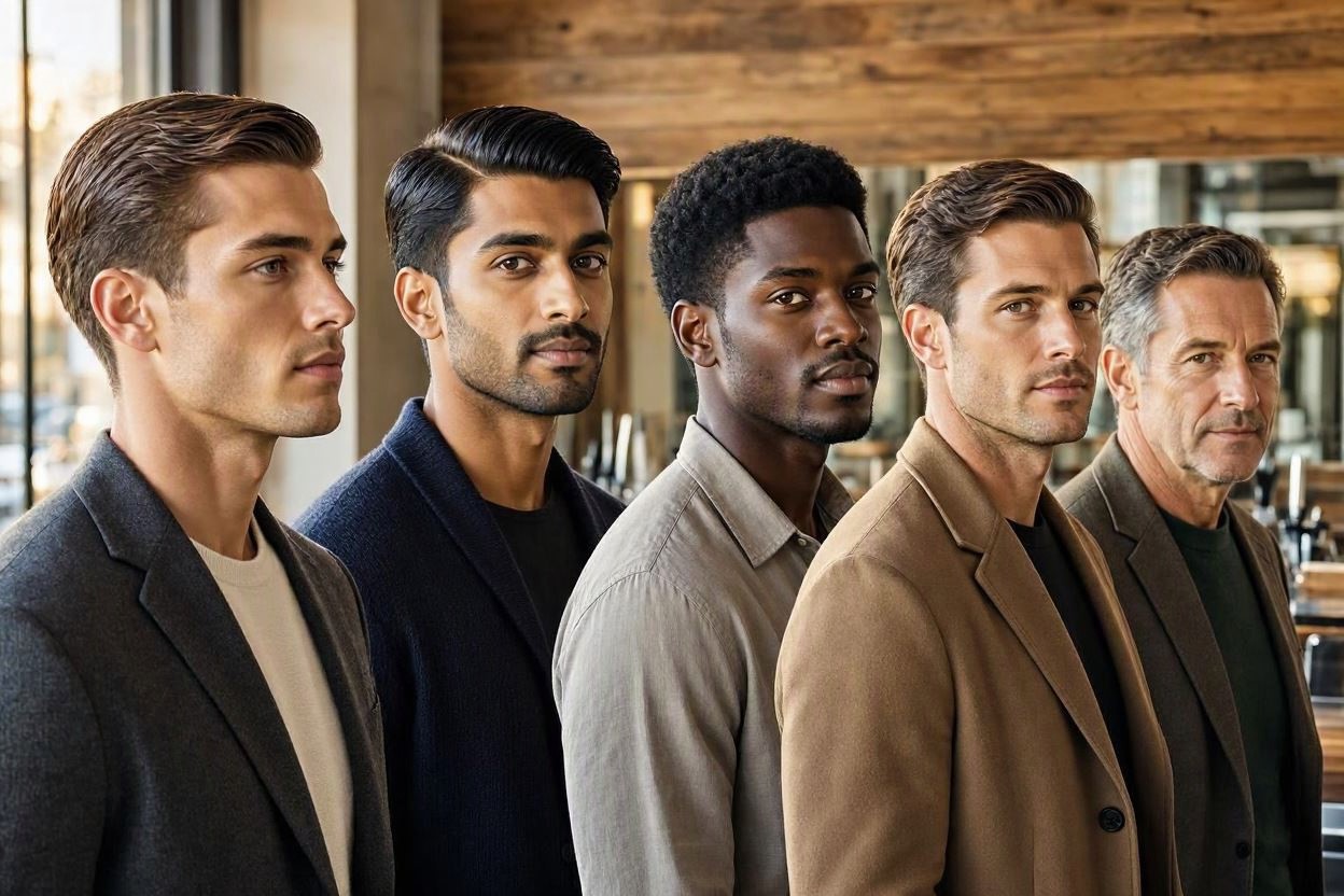 Classic Side Part for a Timeless Polished Look 10 Hairstyles Will Suit Men with Oval Faces - 3