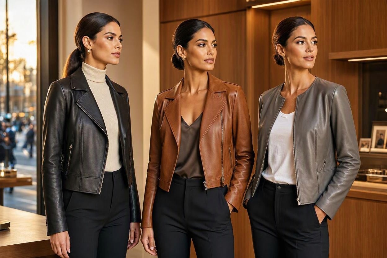 Cropped Leather Jackets for a Sleek Silhouette 10 Most Stylish Leather Jacket Trends for Women - 4 leather jackets