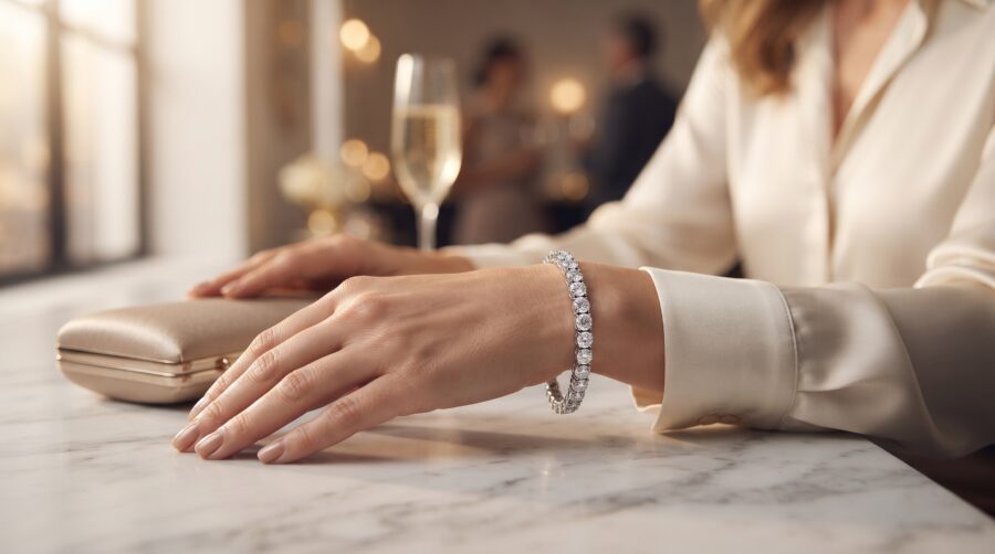 Diamond Jewelry Gifts for Her: Earrings, Bracelets and Necklaces that Suit Every Style 4 Diamond Tennis Bracelet for a More Polished Look Diamond Jewelry Gifts for Her: Earrings, Bracelets and Necklaces that Suit Every Style - 3 Diamond Jewelry Gifts for Her