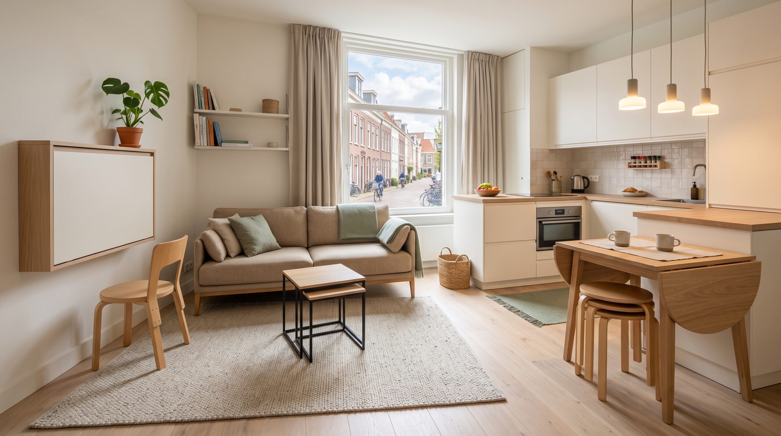 8 Space-Saving Living Room Ideas for Small Apartments 5 Flexible Small Space Living — Fold Away Furniture and Defined Zones scaled 8 Space-Saving Living Room Ideas for Small Apartments - 4 Living Room Ideas