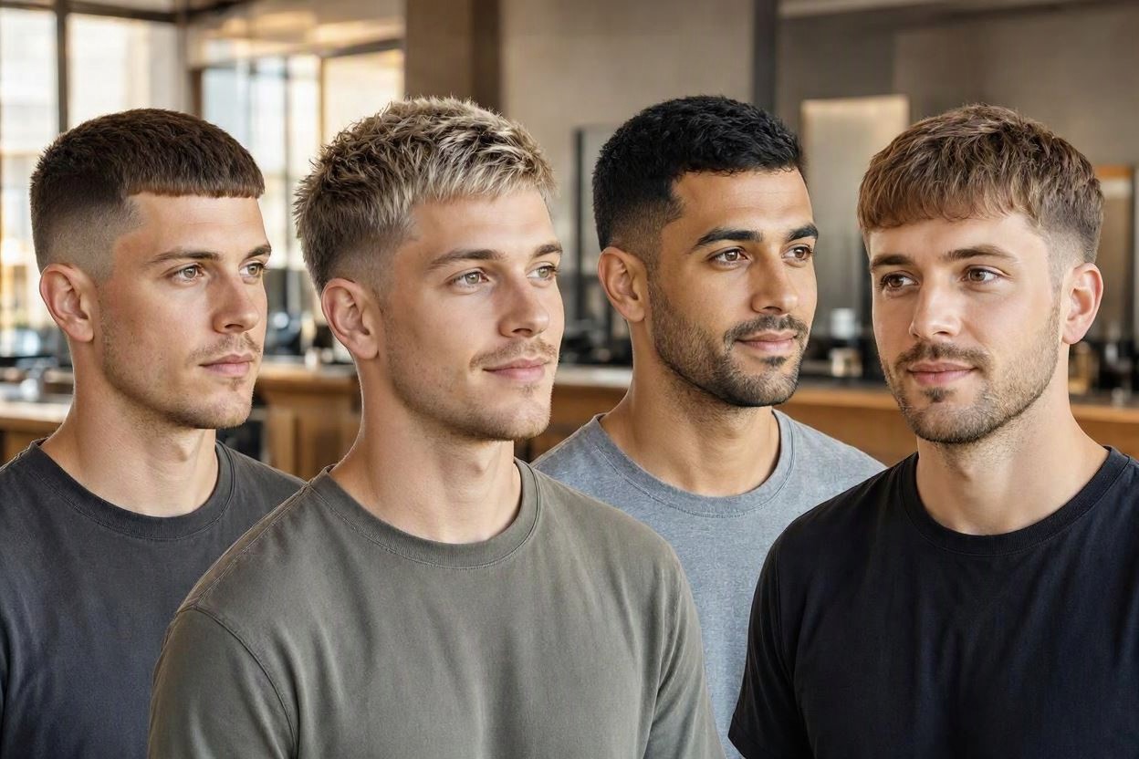 French Crop for a Clean Low Maintenance Style 10 Hairstyles Will Suit Men with Oval Faces - 5