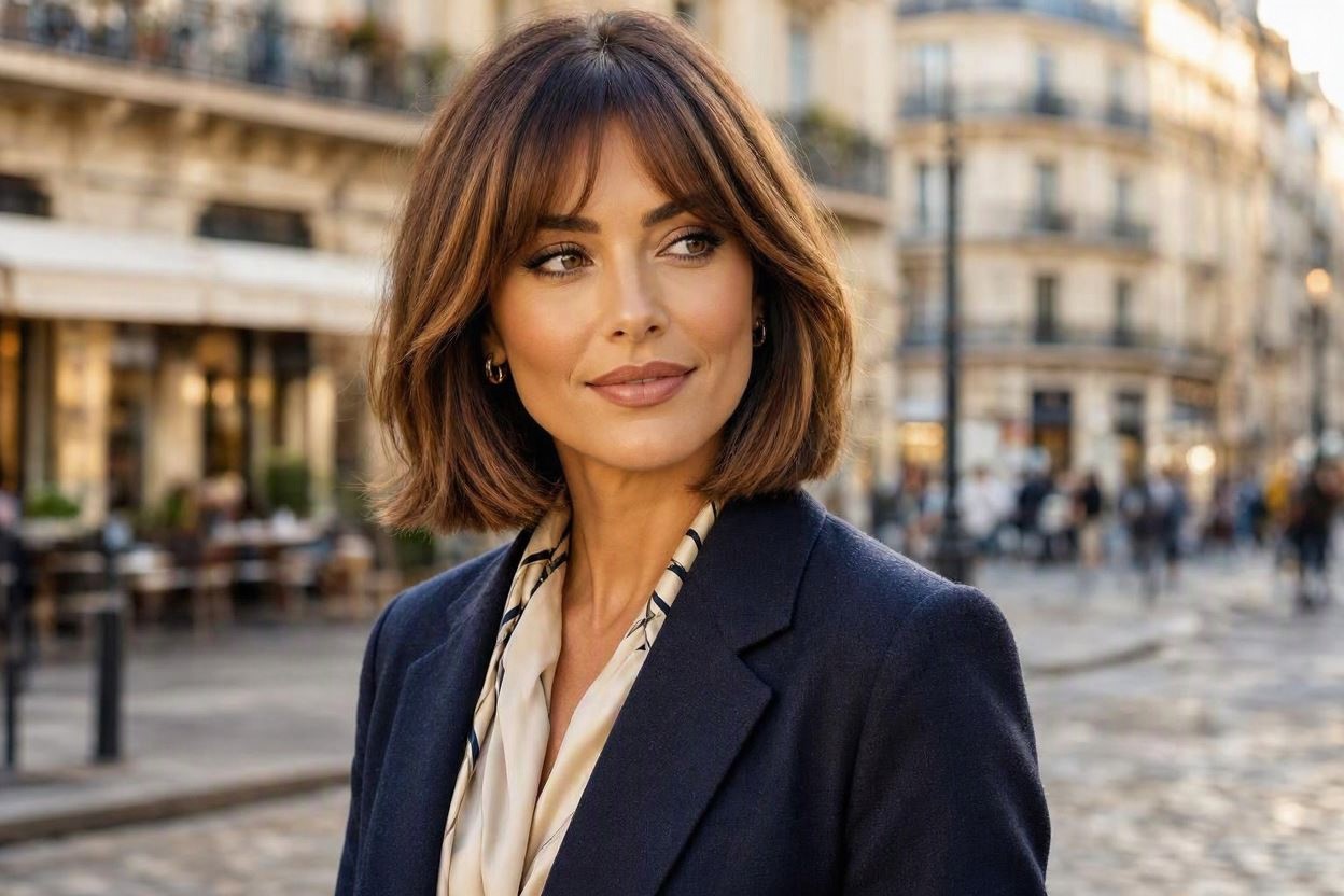 Completely Fashionable Medium Length Hairstyles 11 French Inspired Mid Length Bob for Chic Style Completely Fashionable Medium Length Hairstyles - 11