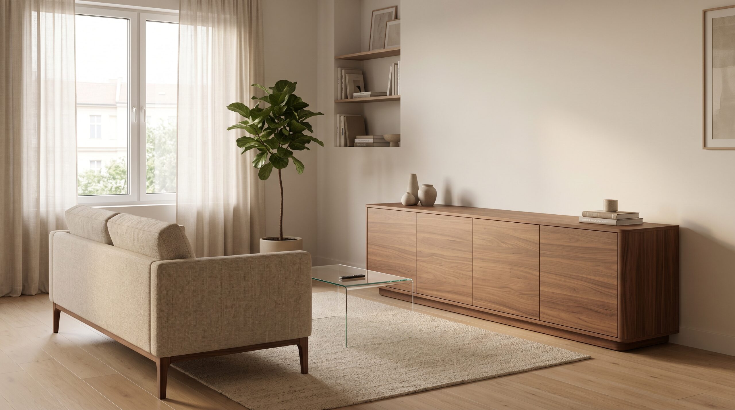 8 Space-Saving Living Room Ideas for Small Apartments 3 Hidden Motorized TV Lift — The TV Disappears