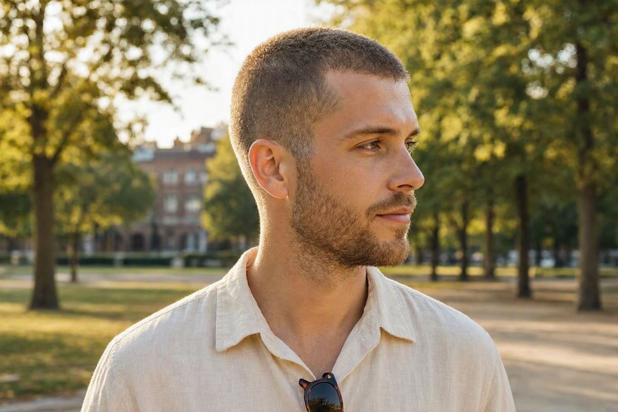 Latest 15 Men’s Hair Trends Coming for Spring & Summer 15 Overgrown Buzz Cut for a Softer Finish Latest 15 Men’s Hair Trends Coming for Spring & Summer - 15